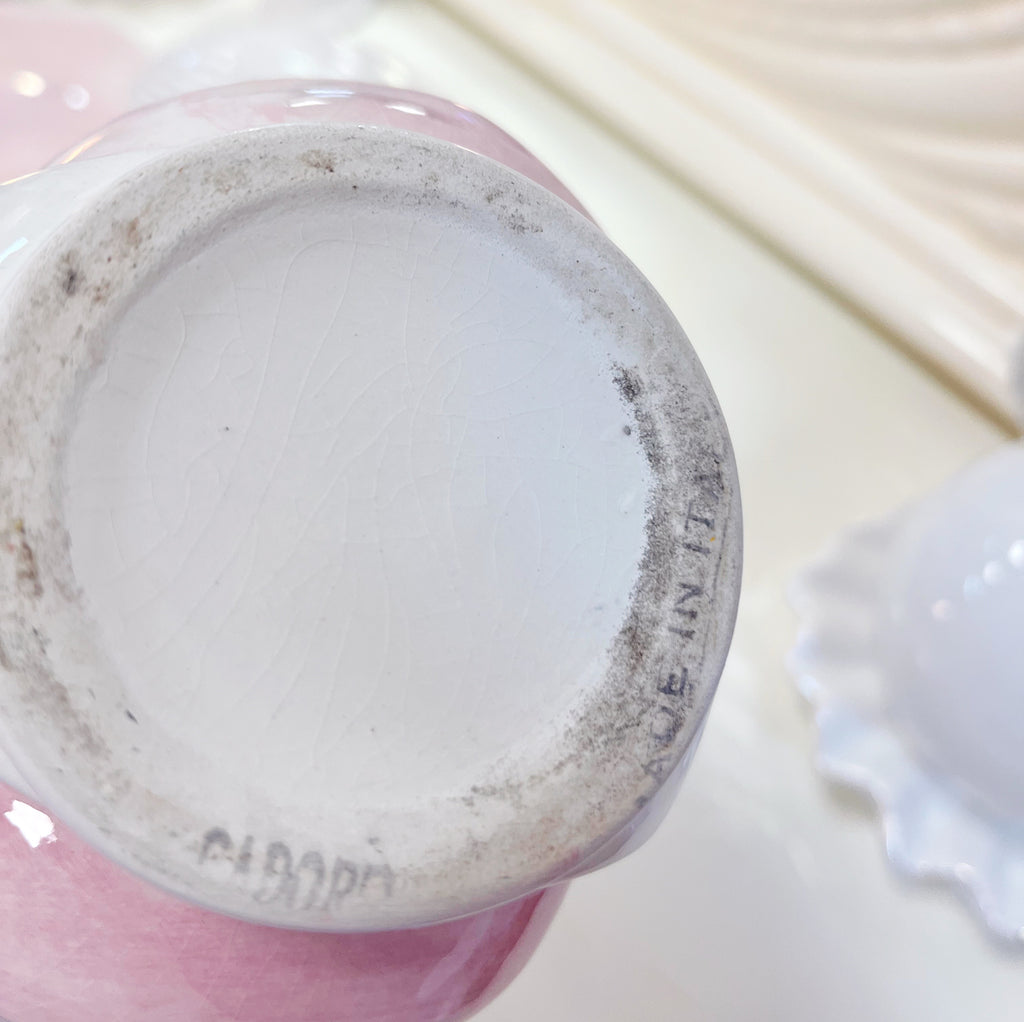 Vase drapé pastel 80s