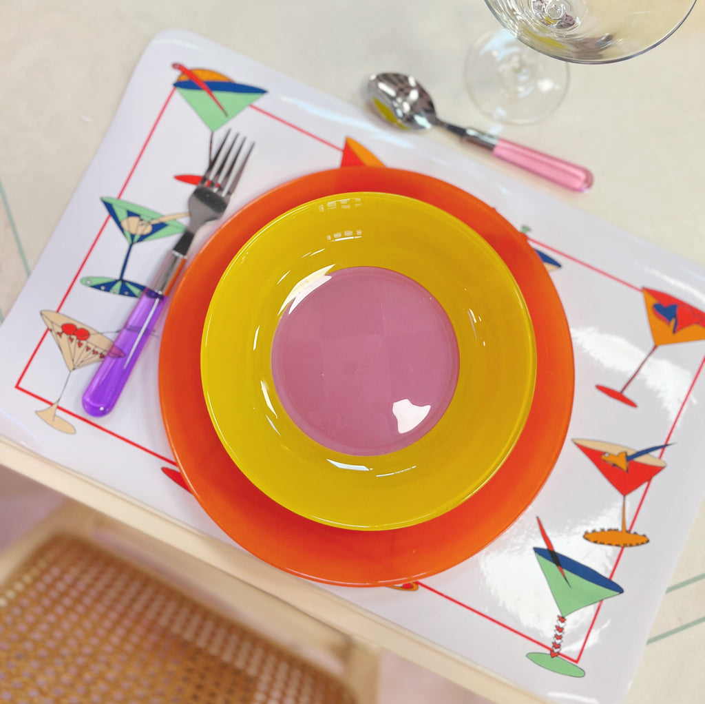 Sets de table cocktails 80s