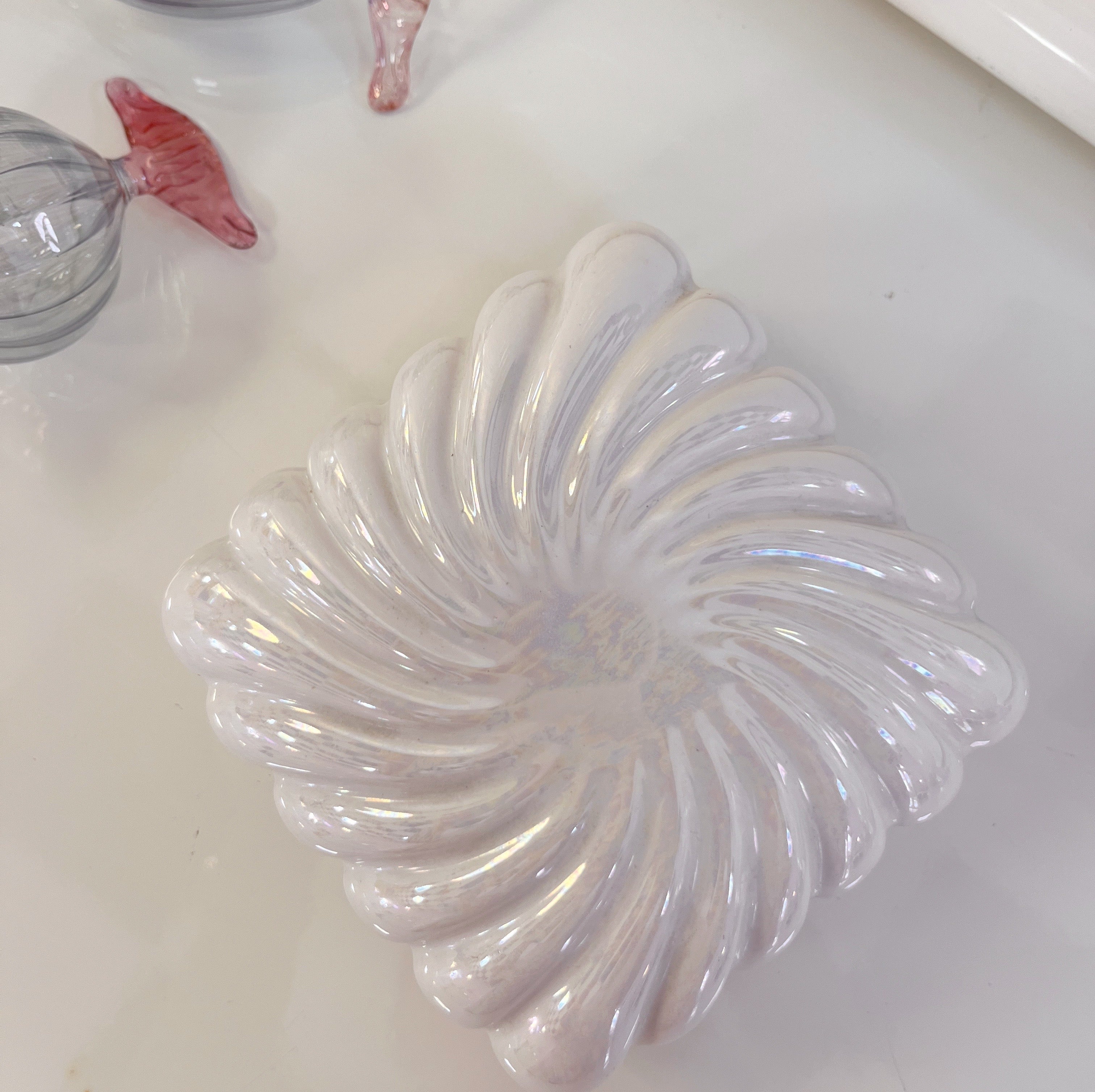 Coffret en céramique iridescente – Petit format - Années 80