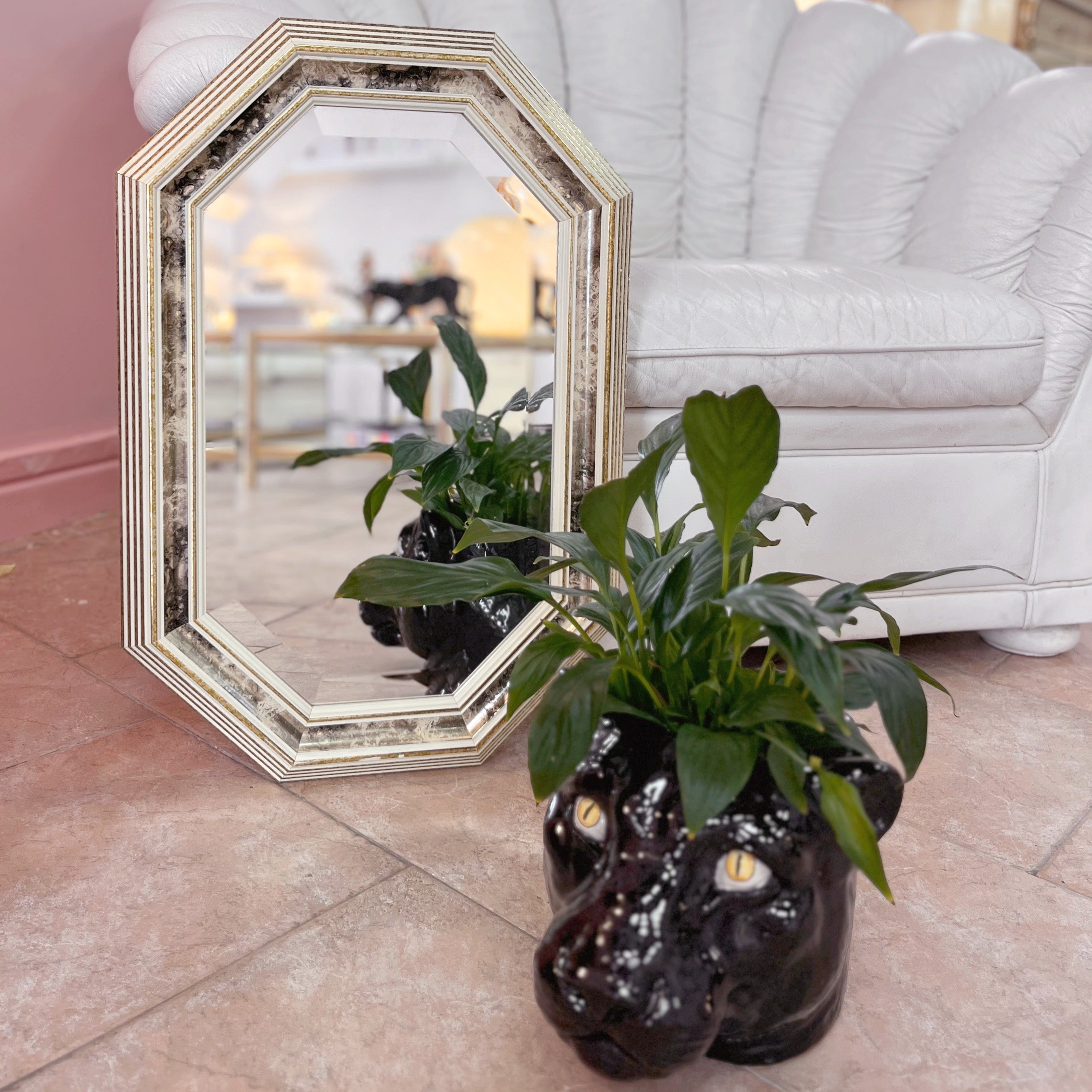 Miroir doré Molduras Hergon, Espagne, années 80