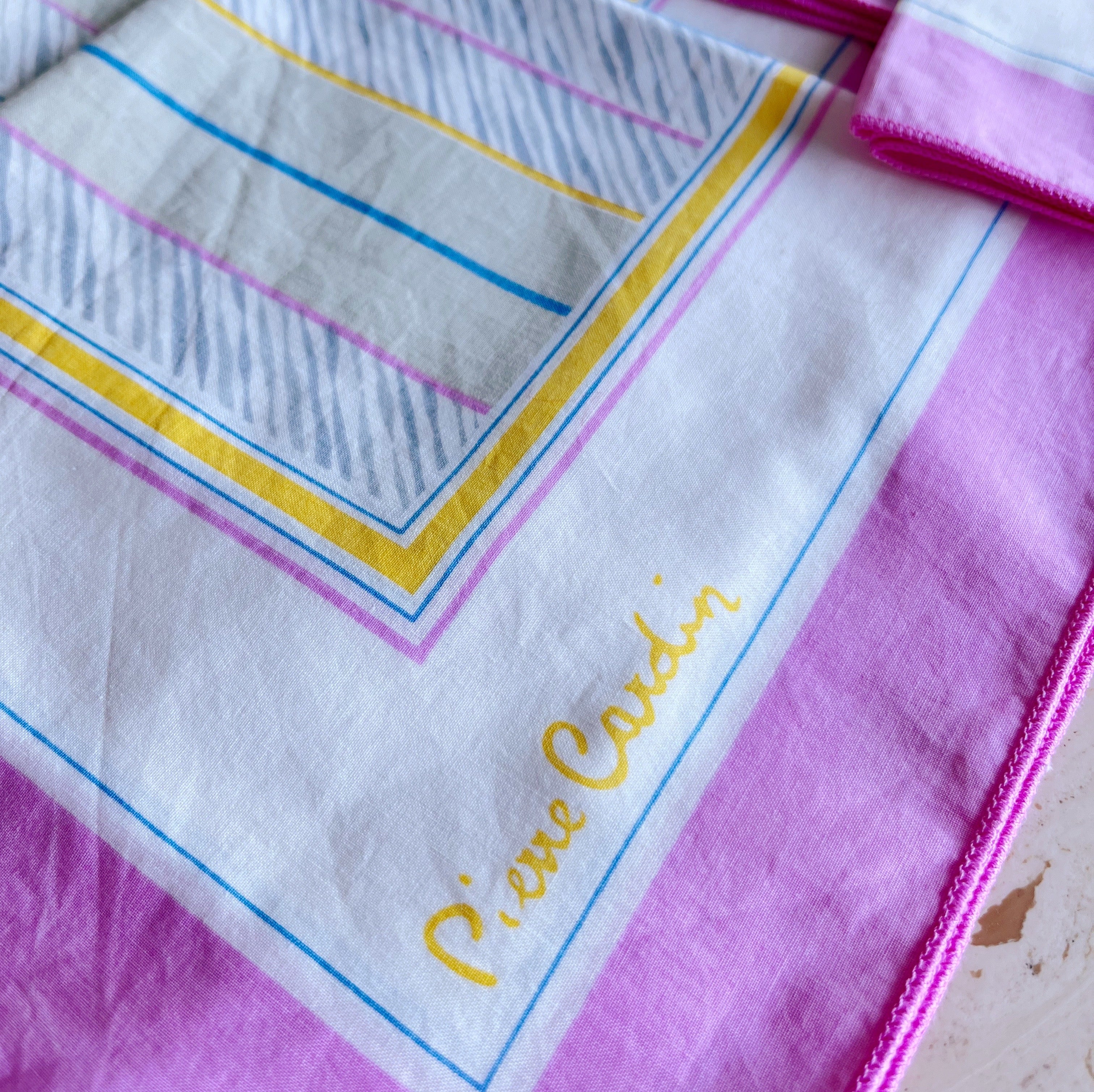 Set de serviettes Pierre Cardin 80s