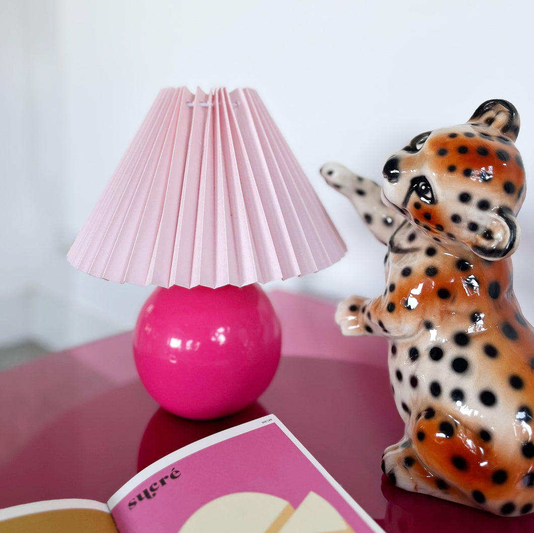 Lampe boule retro 80 Barbie