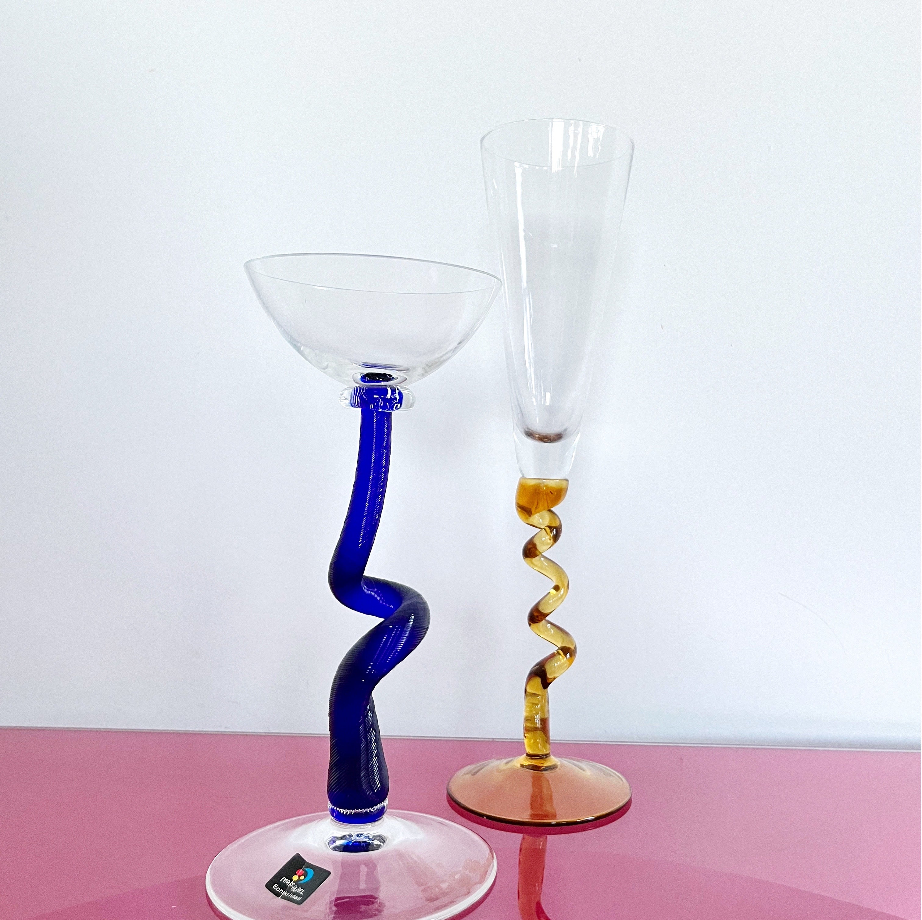 Duo de verres zig-zag