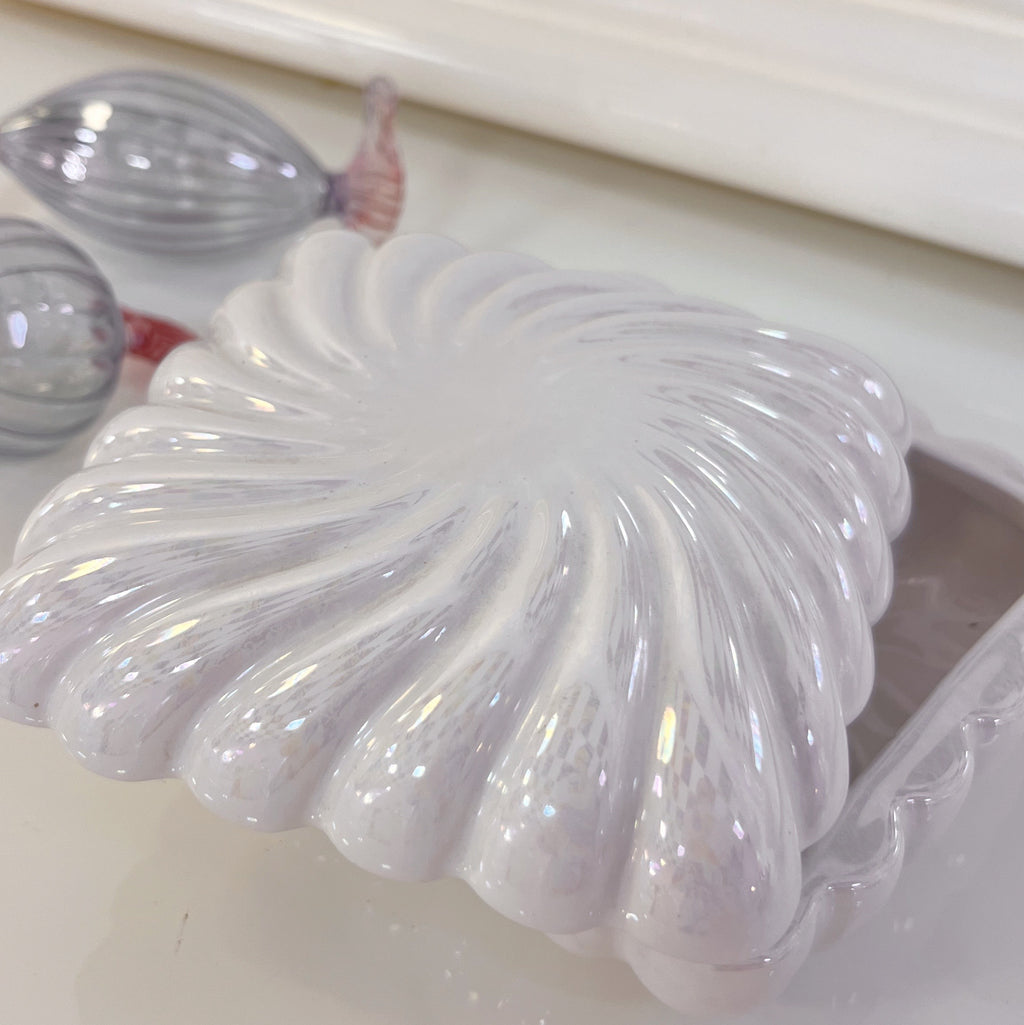 Coffret en céramique iridescente – Petit format - Années 80