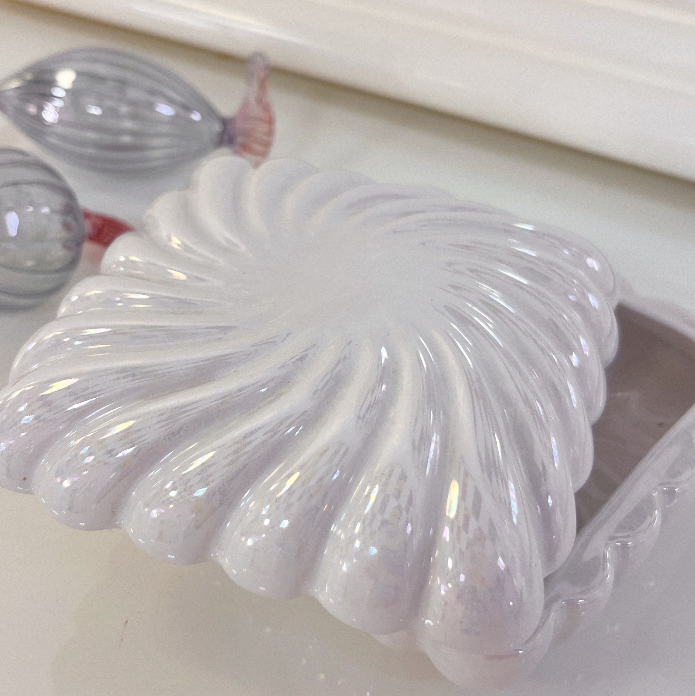 Coffret en céramique iridescente – Petit format - Années 80