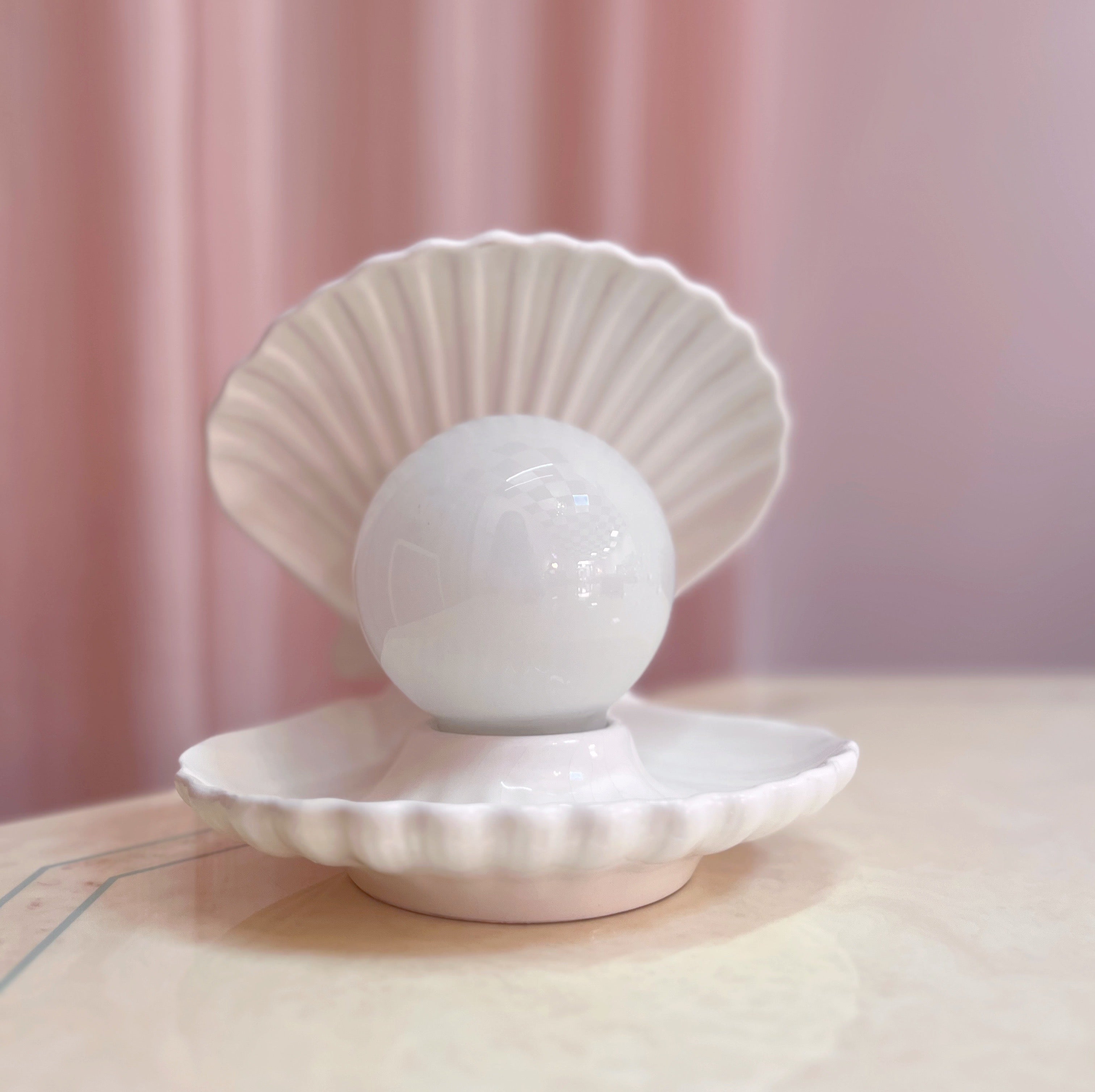 Lampe coquillage vintage, Europe, années 70