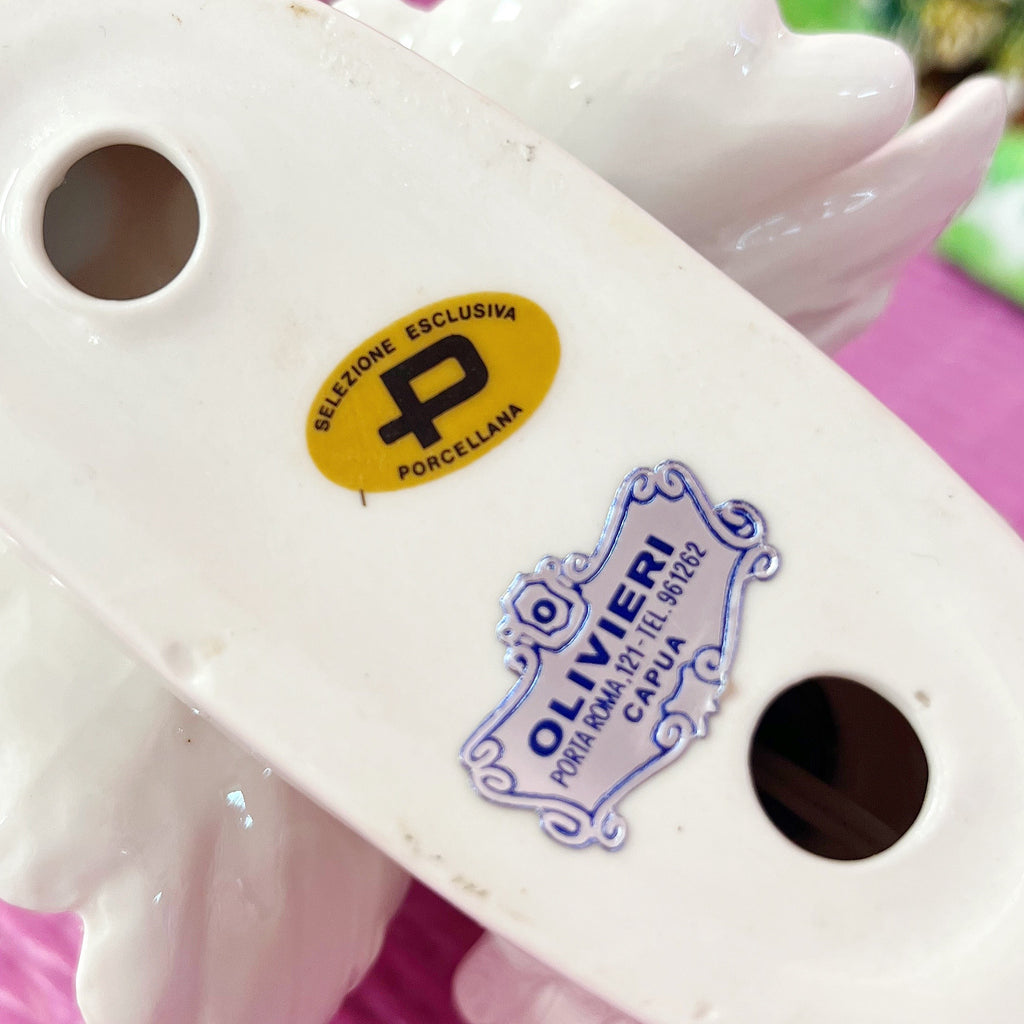 Petite lampe paon Italie 70s