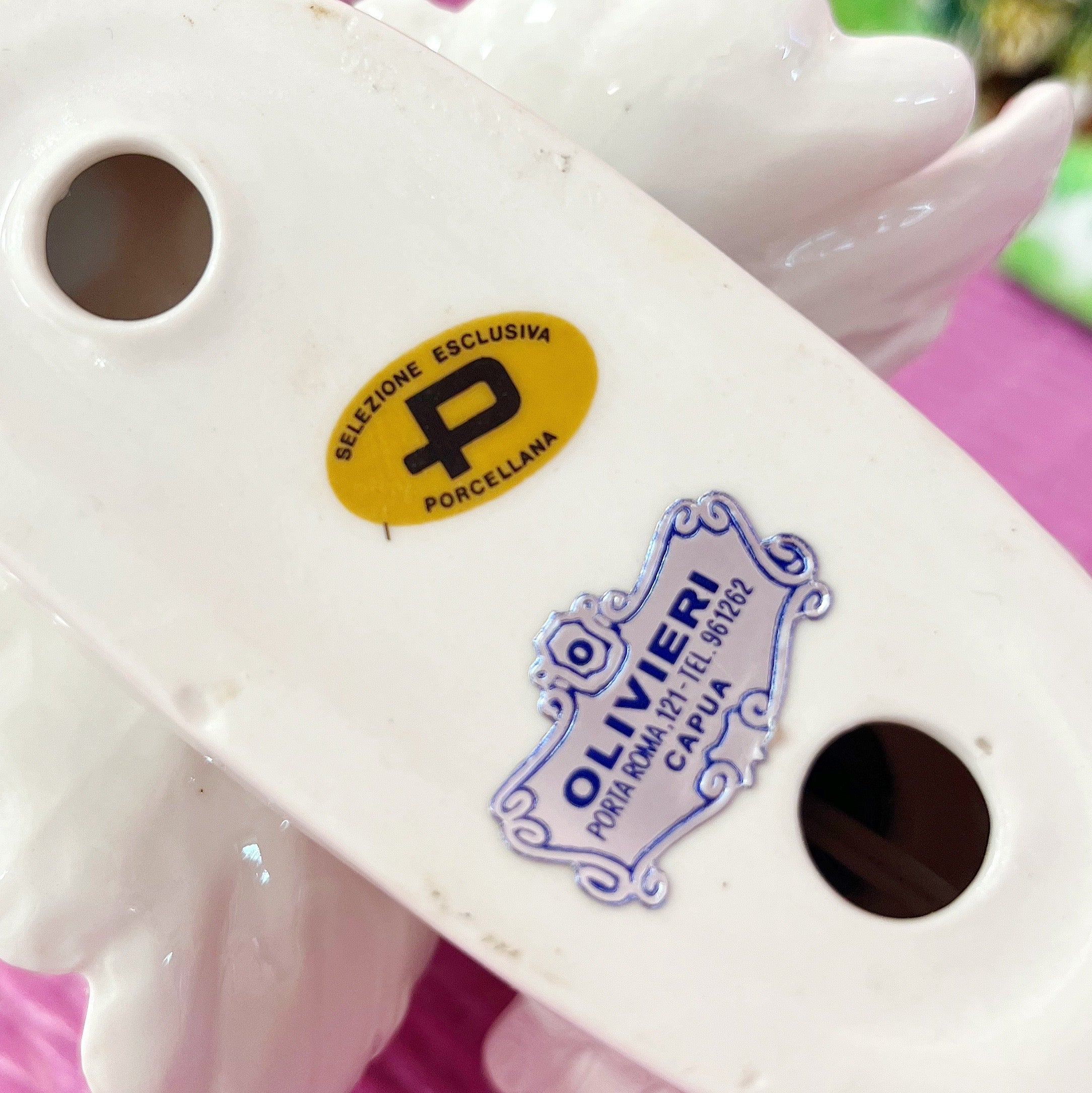 Petite lampe paon Italie 70s