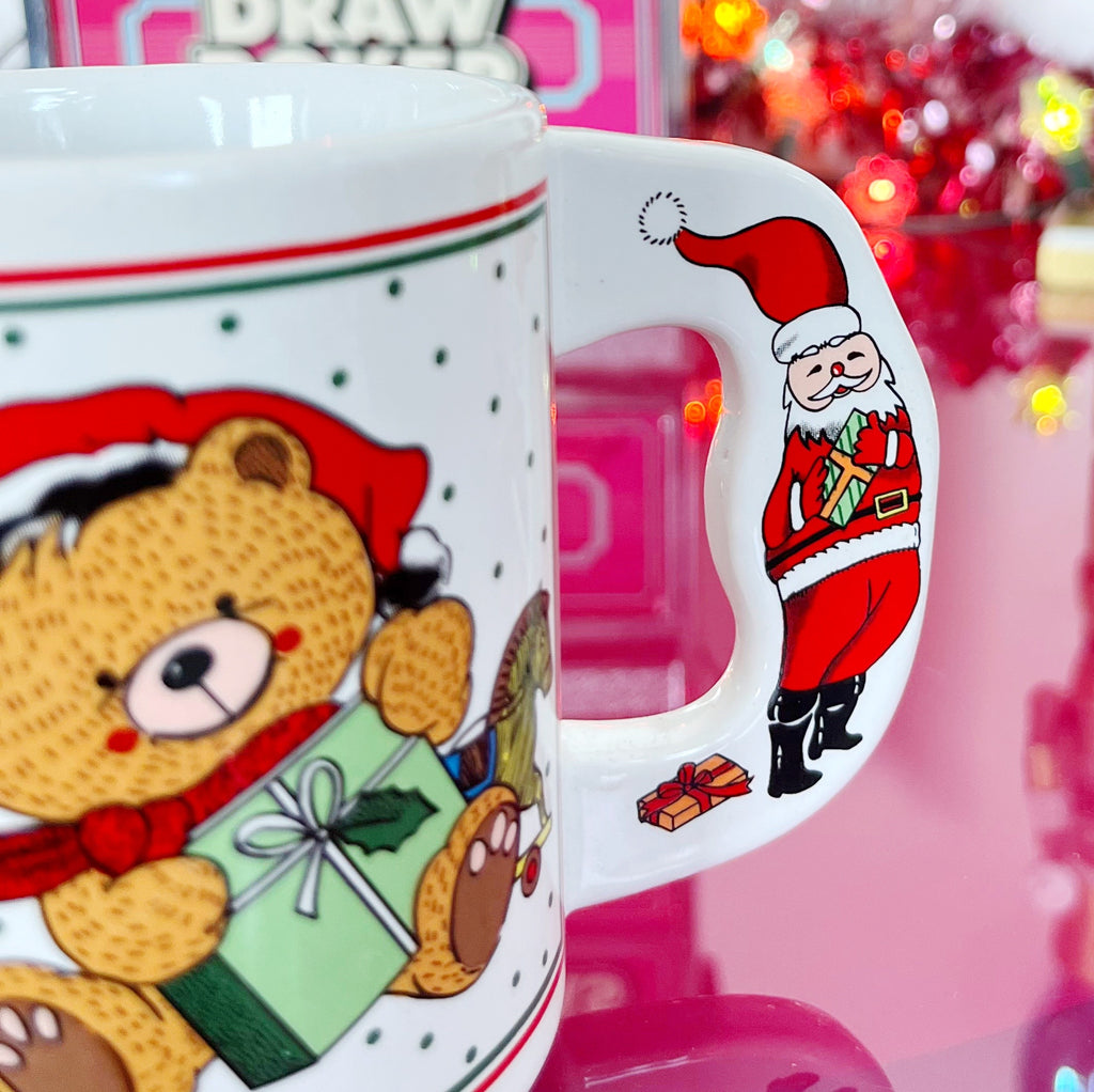 Mug vintage de Noël Teddy Bear