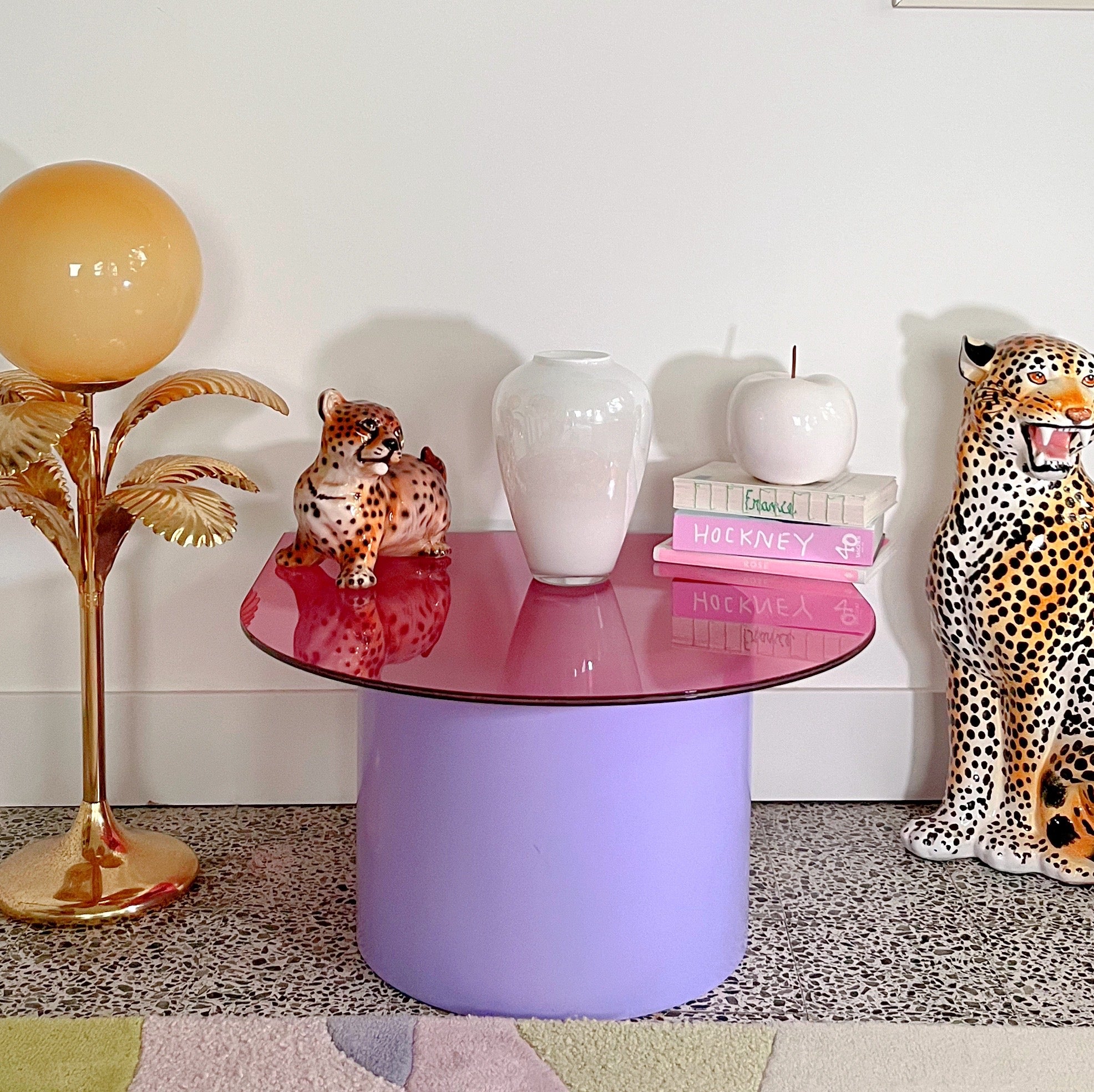 Vase white pearly 80’s