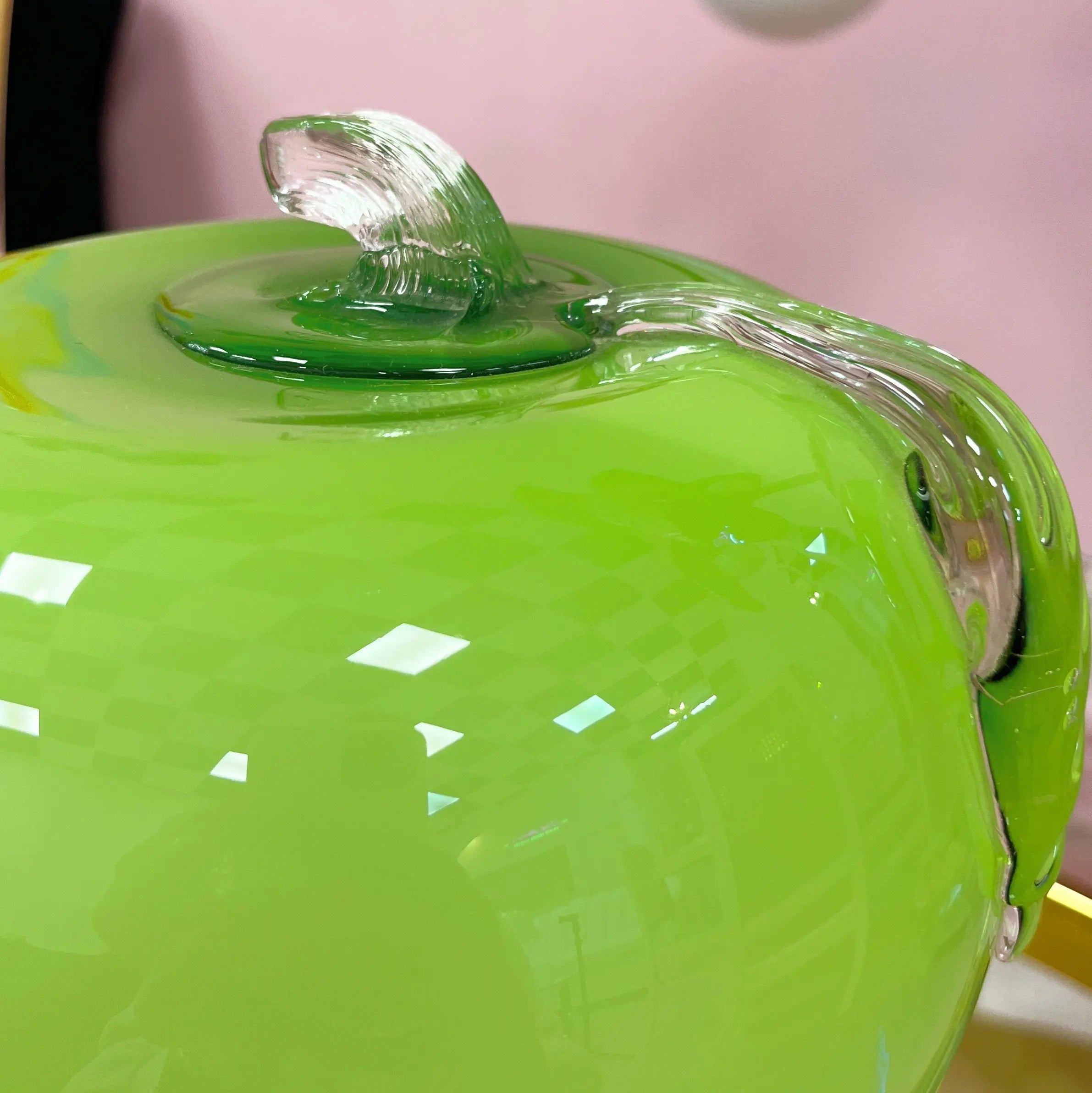 Lampe de table pomme en verre, Allemagne, années 90-2000