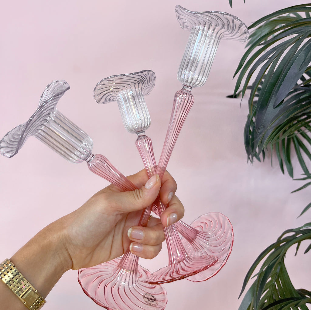 Trio de Bougeoirs Vénitiens – VINCIPROVA Murano Glass - 60’s