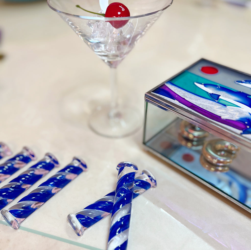 Portes-couteaux torsadés Murano