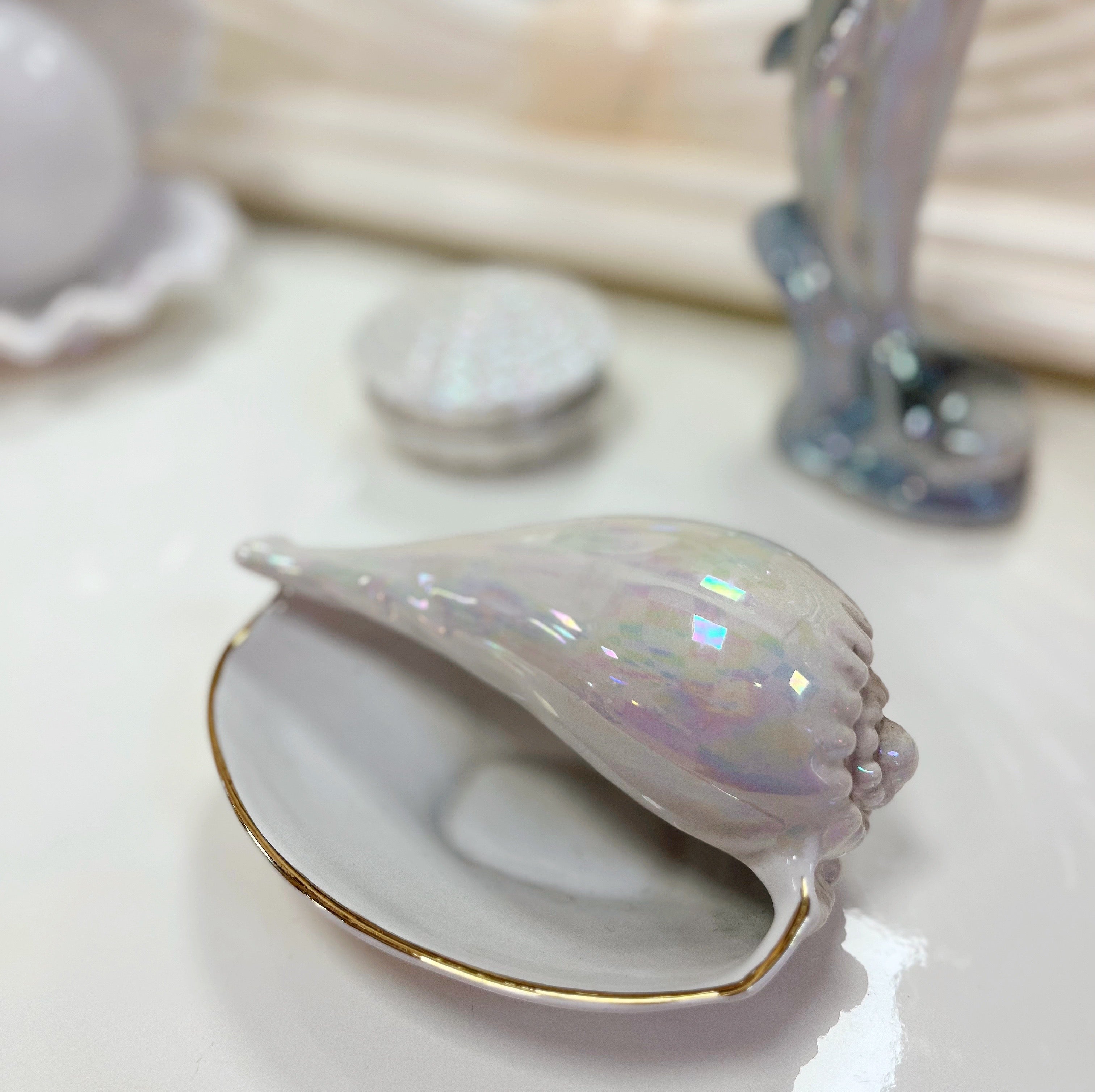 Coupelle escargot de mer iridescent