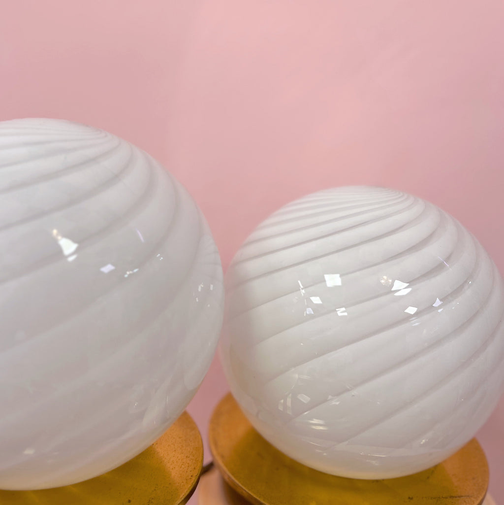Lampe Sphère en Verre de Murano – Années 70