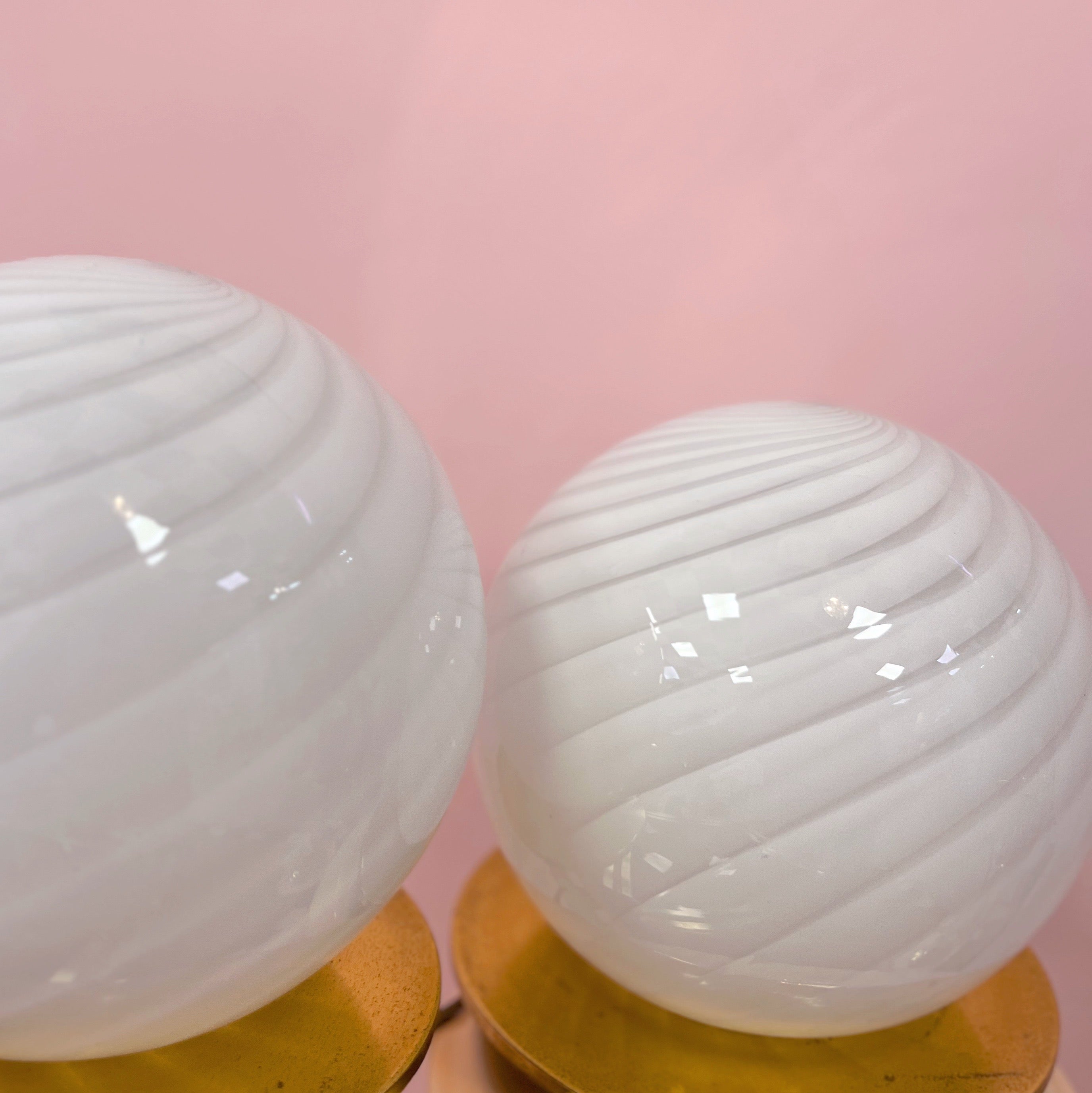 Lampe Sphère en Verre de Murano – Années 70