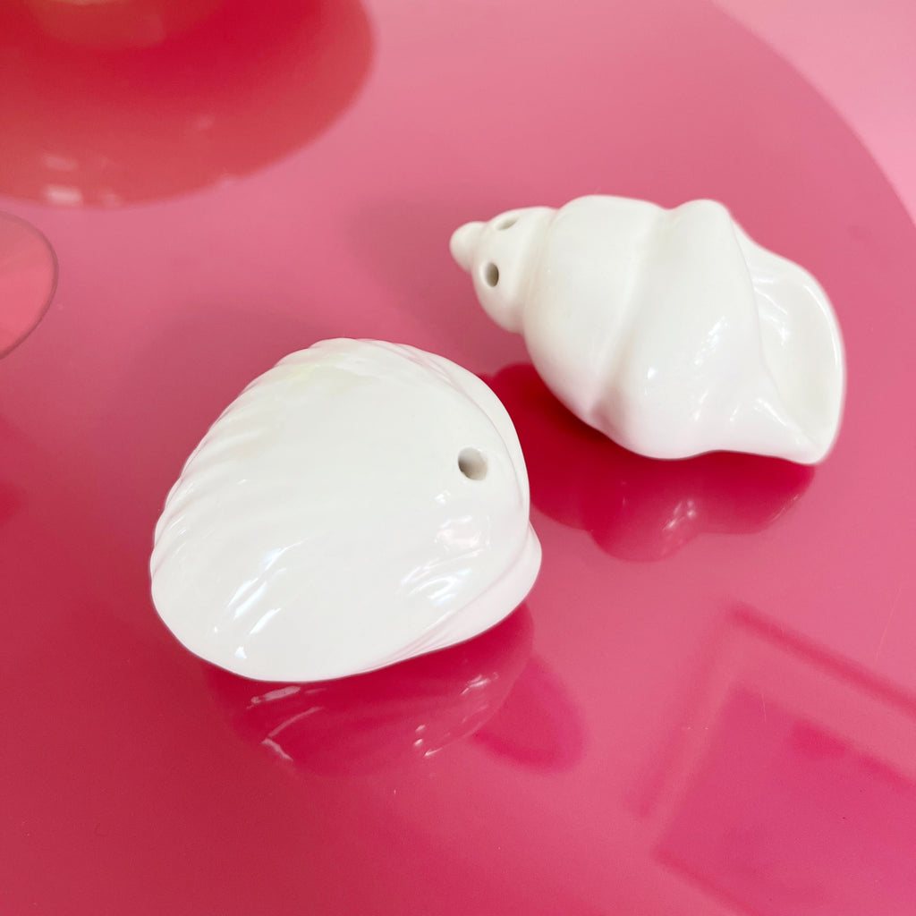 Salière & poivrière coquillages
