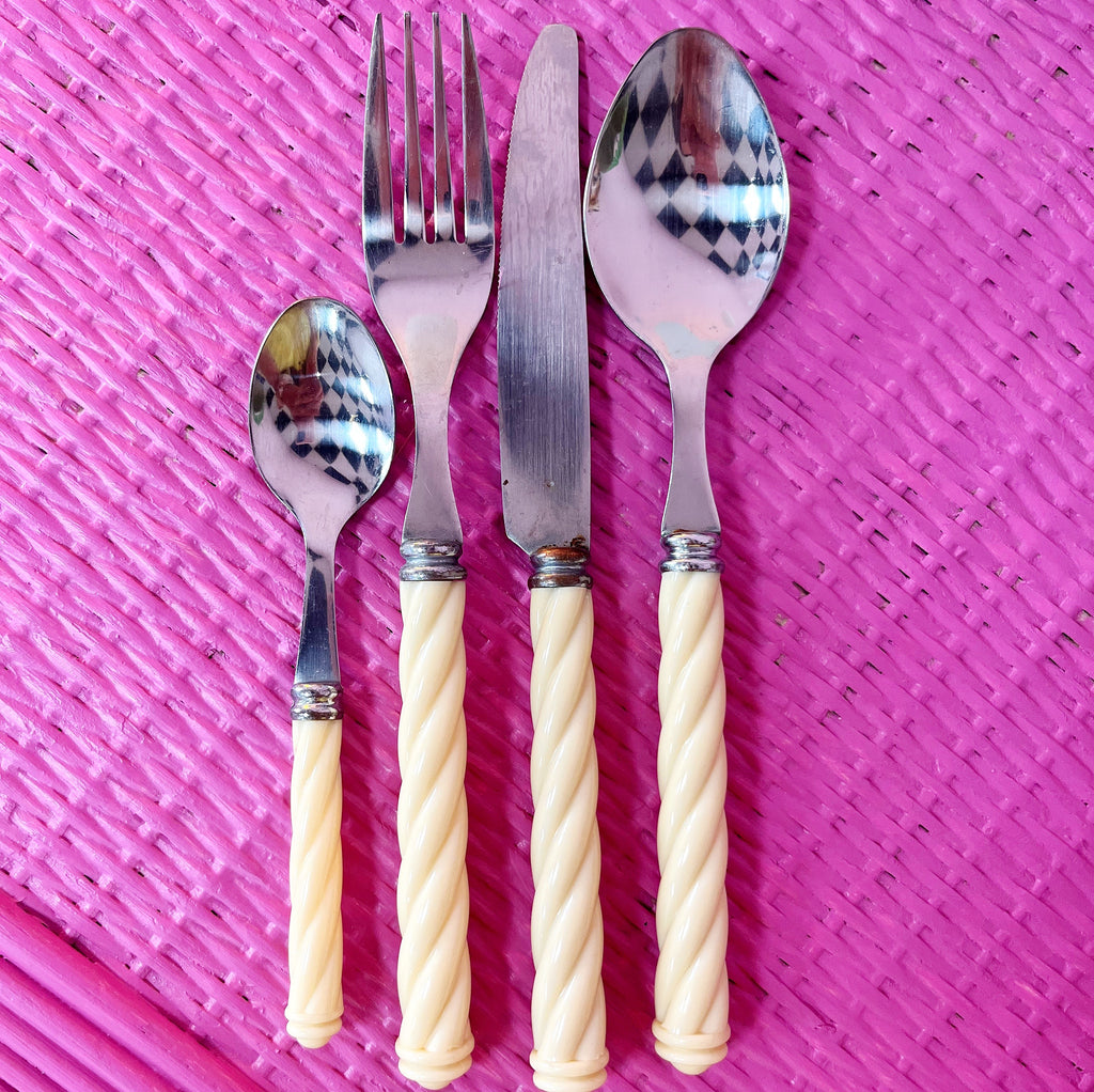Set de couverts Cream 80s