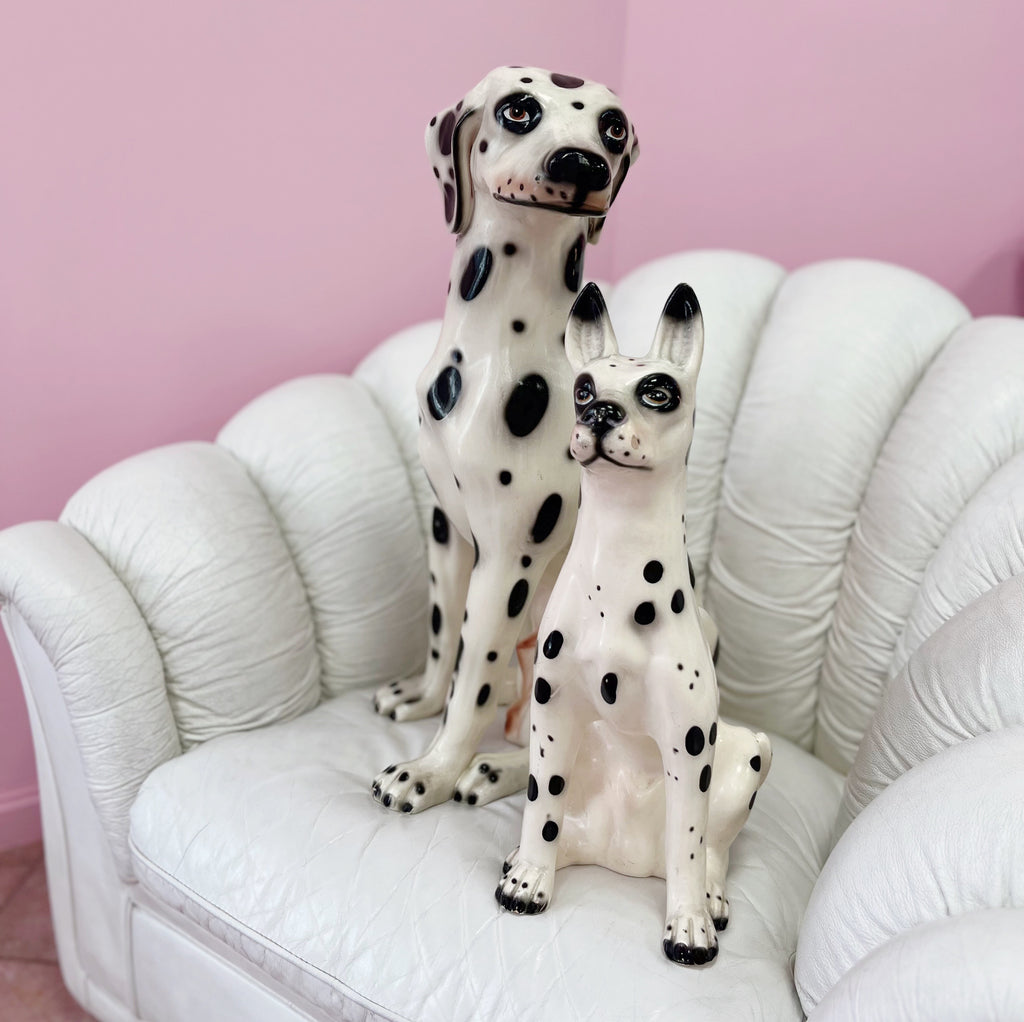 Dogue en céramique 70s