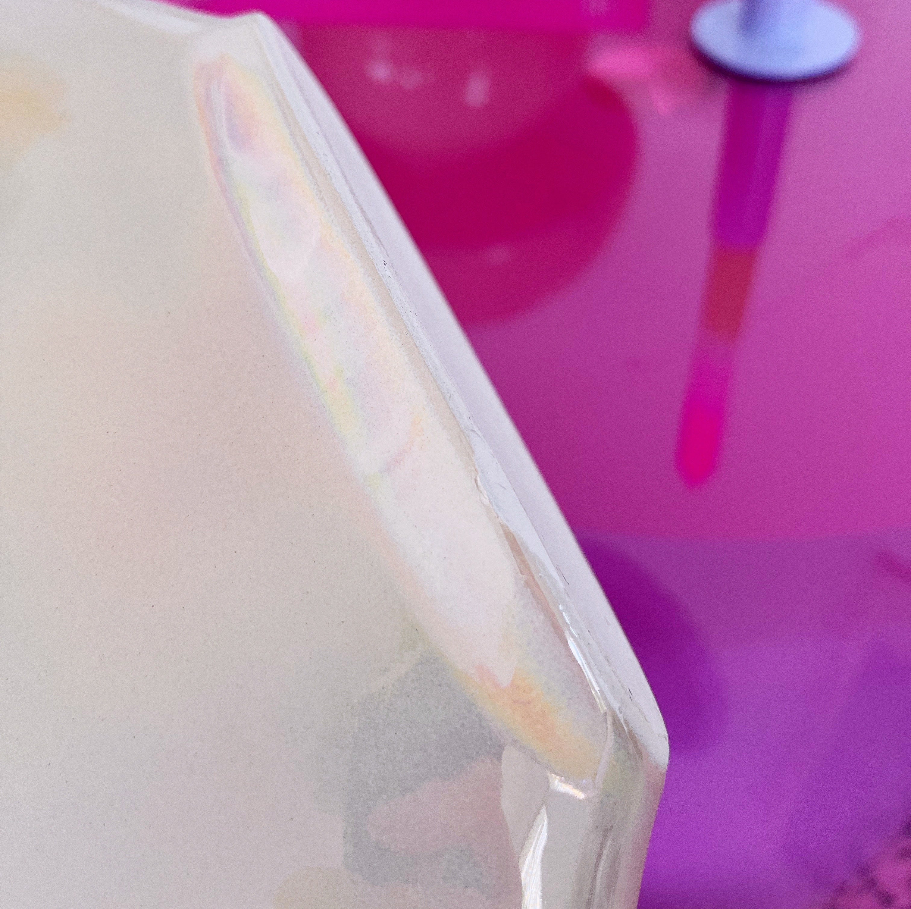 Vase tulipe iridescent