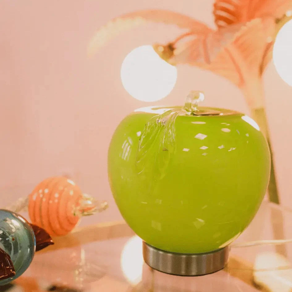 Lampe de table pomme en verre, Allemagne, années 90-2000