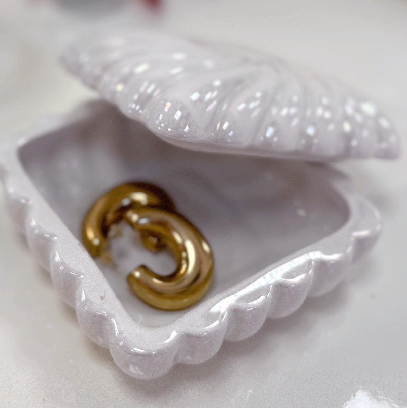 Coffret en céramique iridescente – Petit format - Années 80