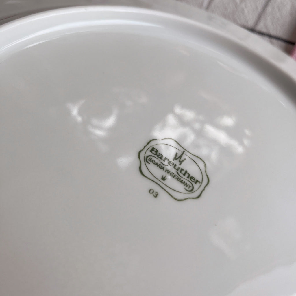 Assiettes vintage roses bonbons