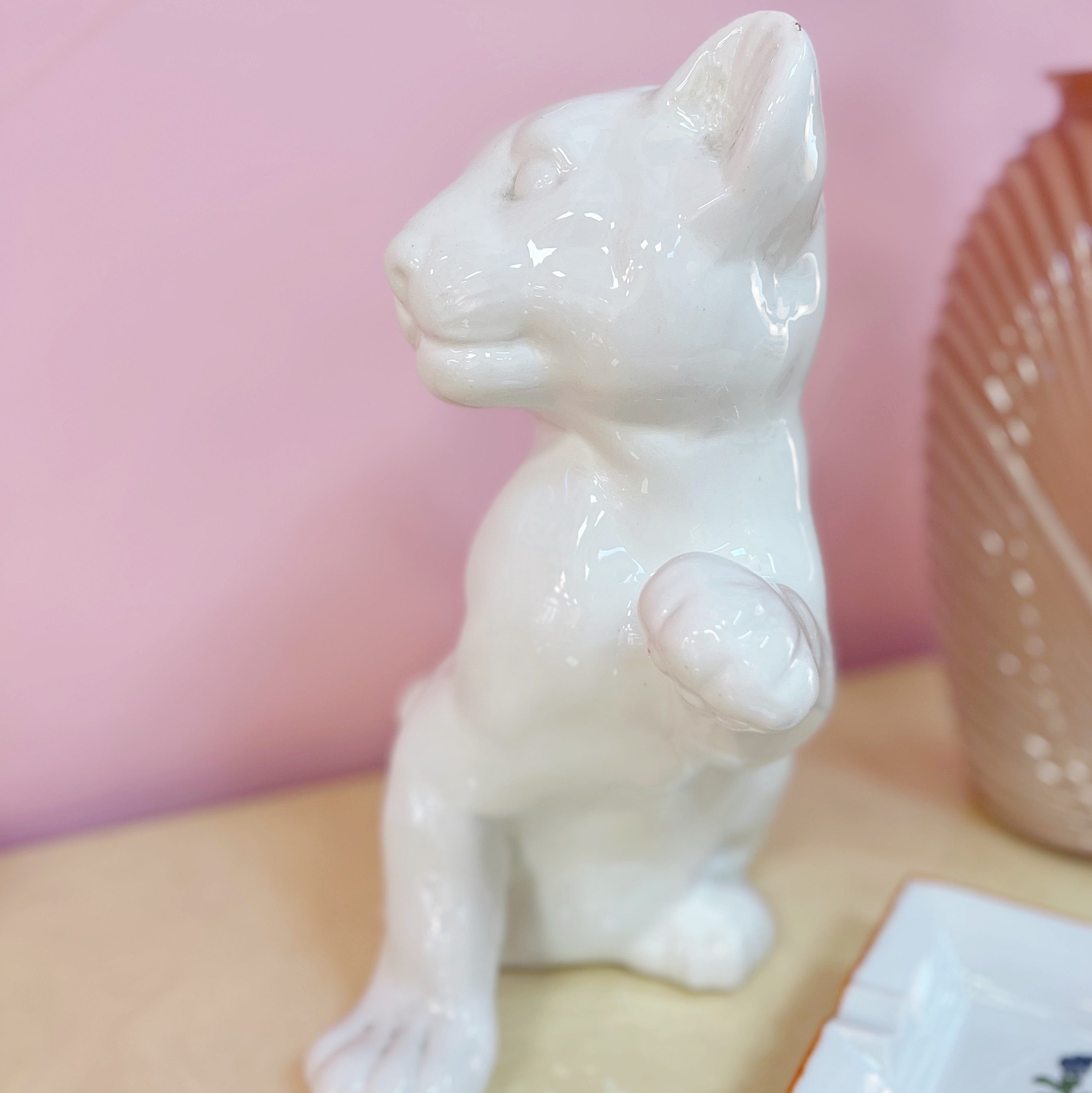 Panthère en Céramique Émaillée – Années 80