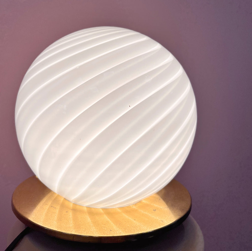 Lampe Sphère en Verre de Murano – Années 70