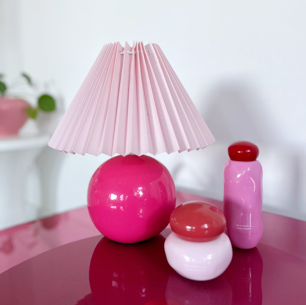 Lampe boule retro 80 Barbie
