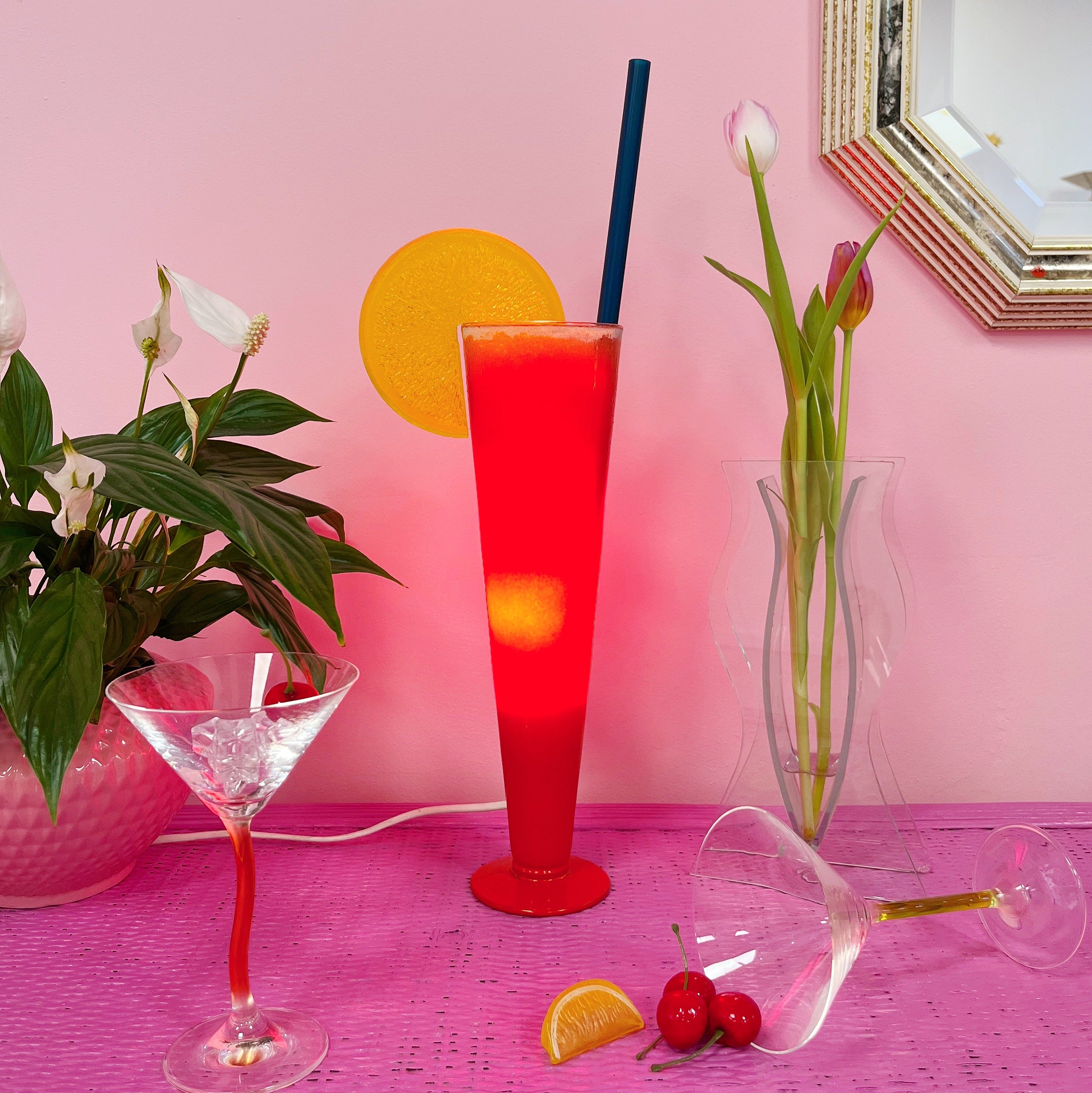 Lampe cocktail vintage Orange Light