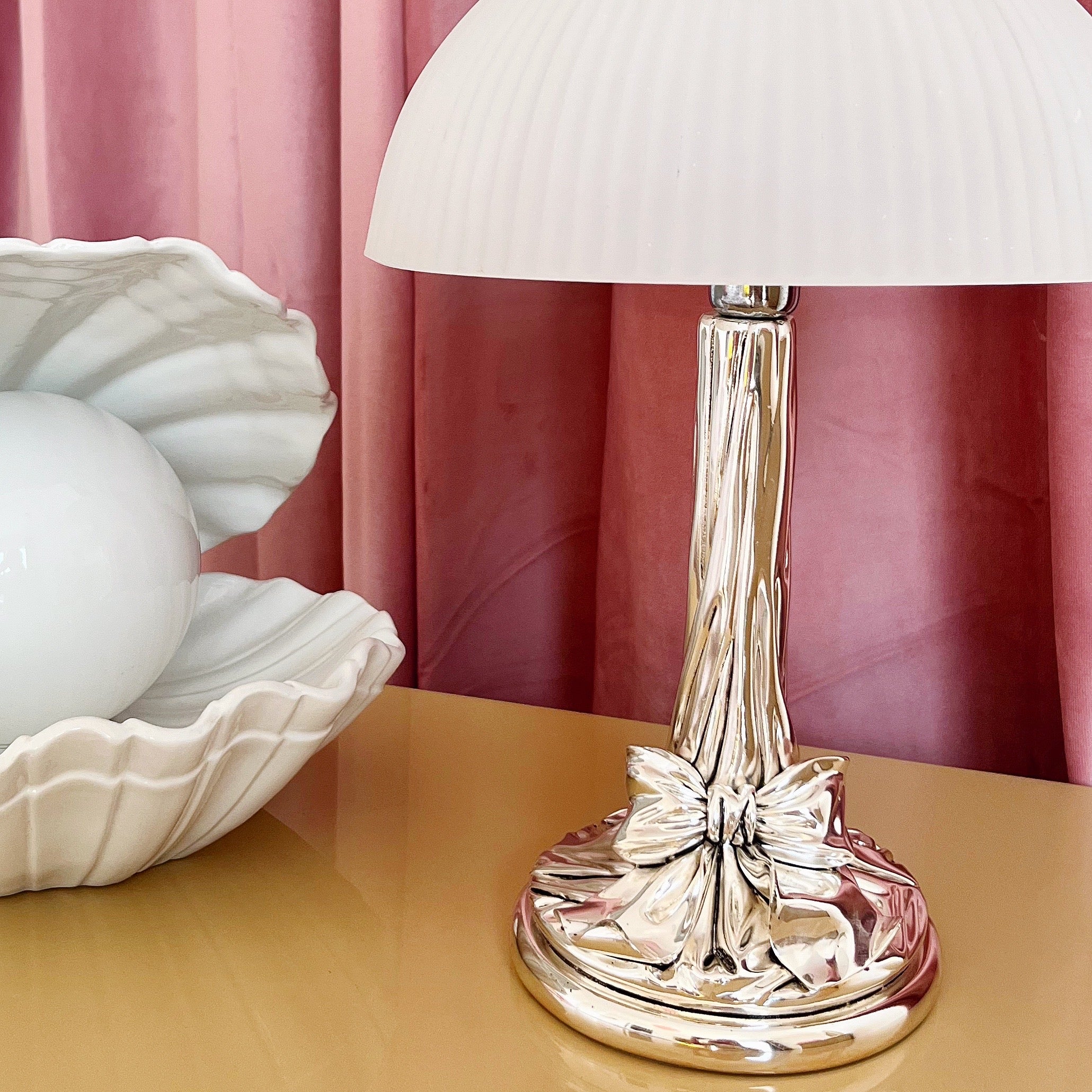 Lampe noeud chromée – StilArte, Italie, Années 70