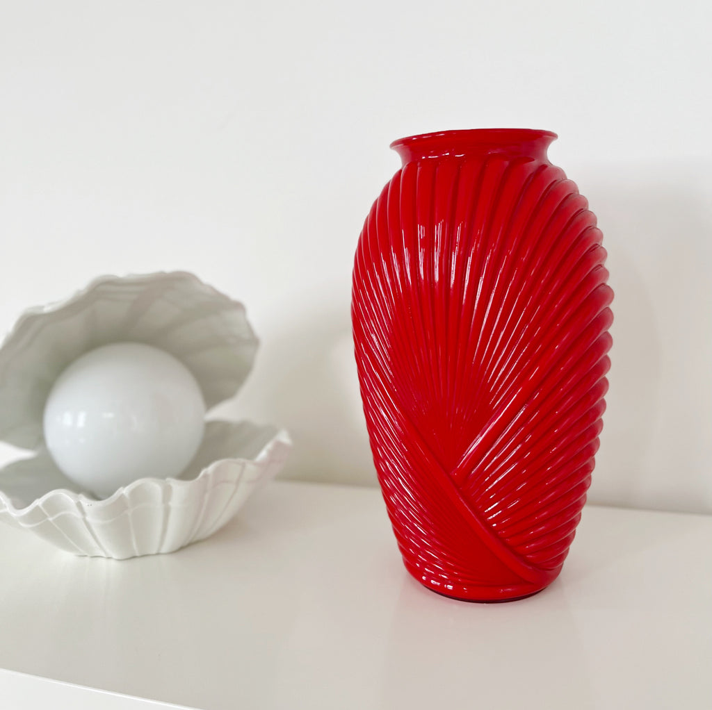 Vase Anchor Hocking 80s rubis