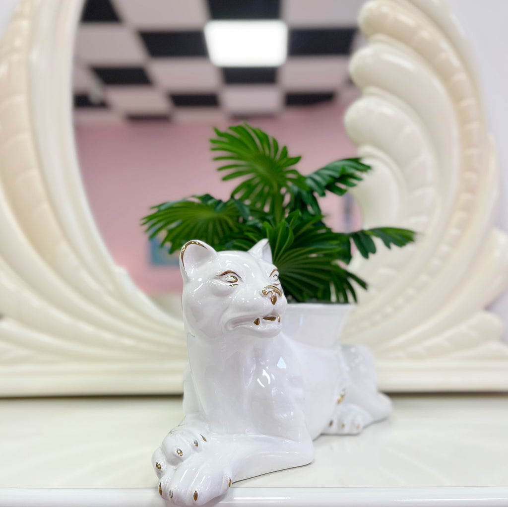 Cache-pot chat vintage Italy 70s