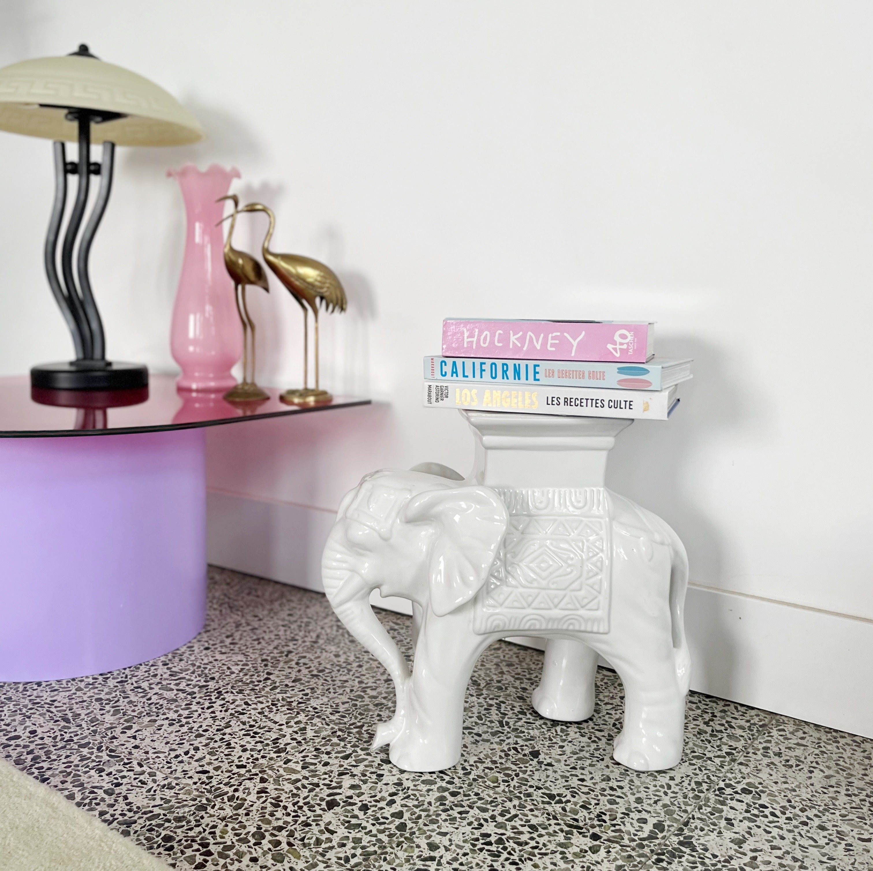 Porte-plante éléphant vintage