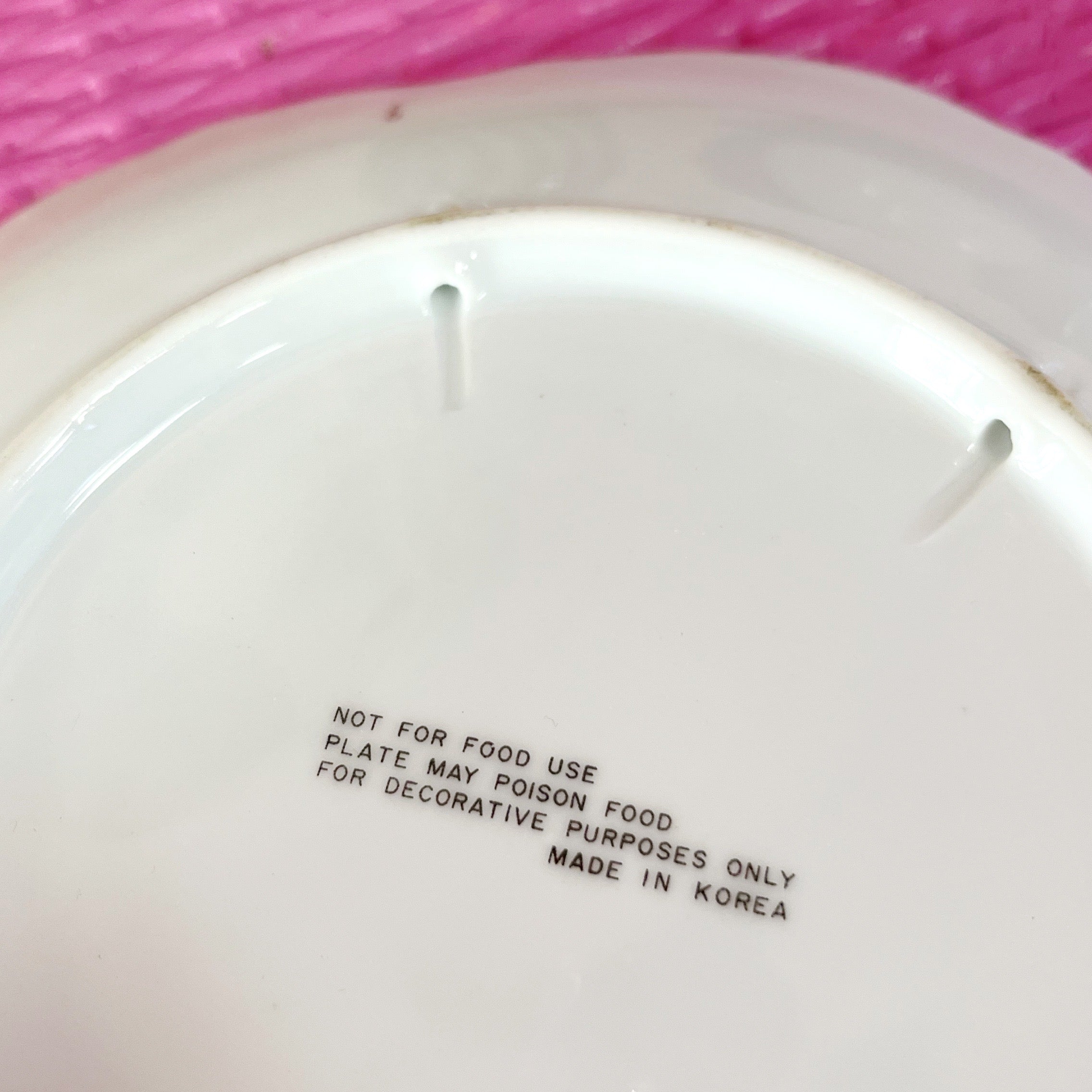 Assiette chat vintage