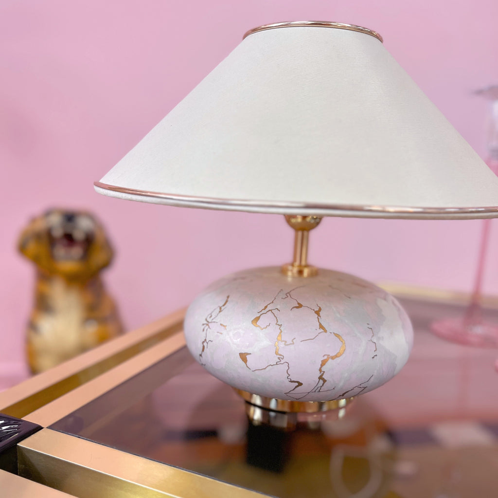 Lampe en Céramique Pastel – Années 80