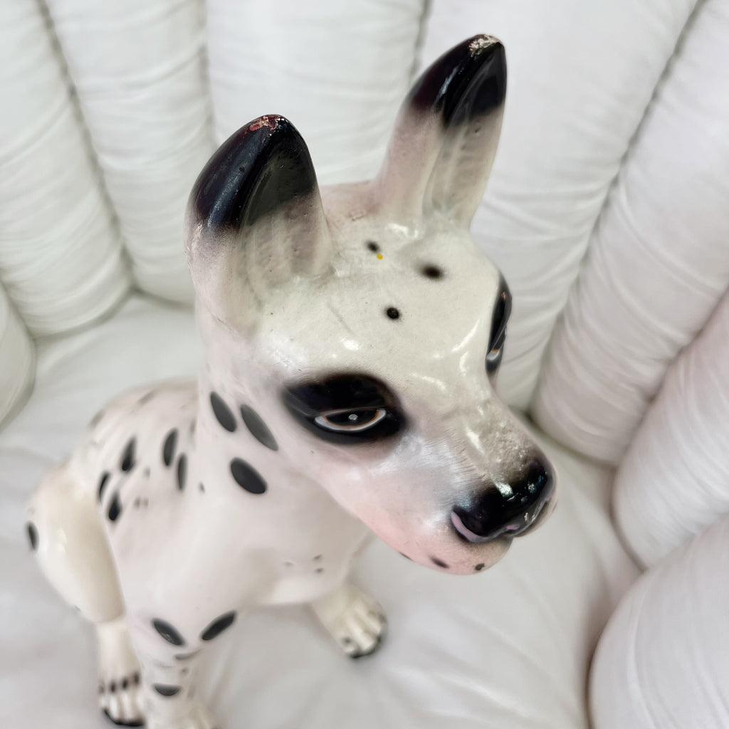 Dogue en céramique 70s