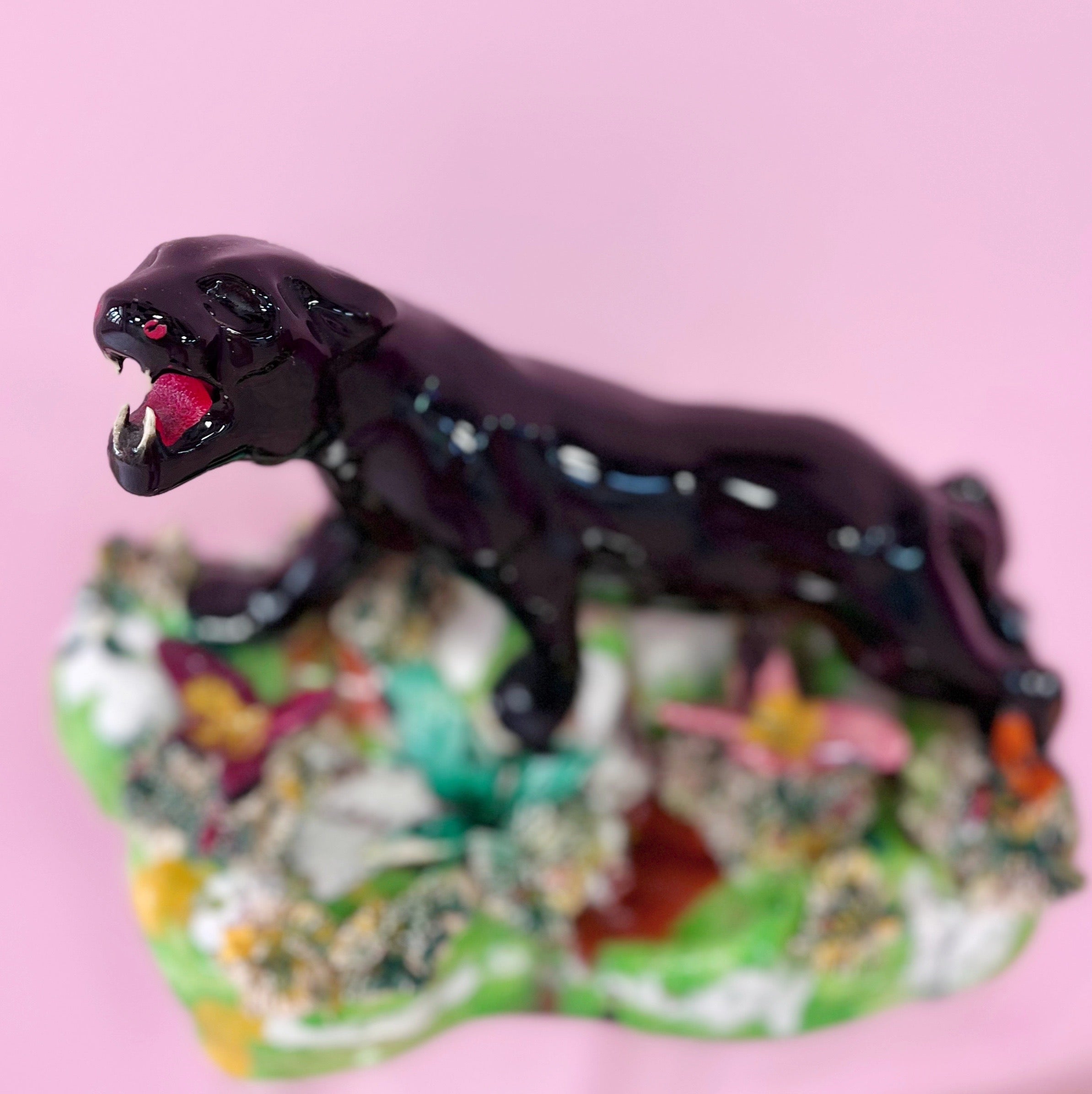 Panthère noire 60s signée Vallauris