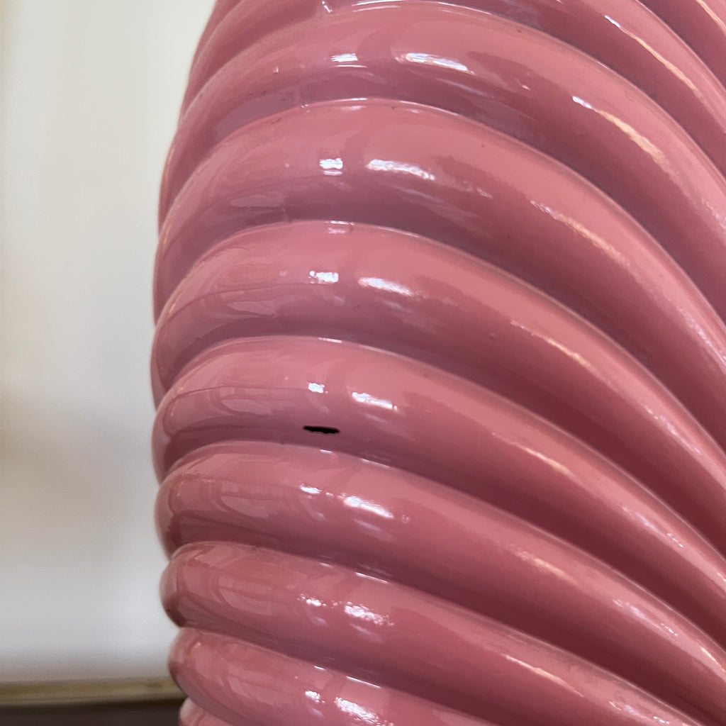 Vase art déco vintage rose style Anchor Hocking