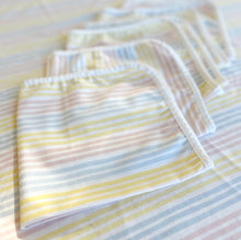 Load image into Gallery viewer, Vintage pastel tablecloth and napkins made in France
