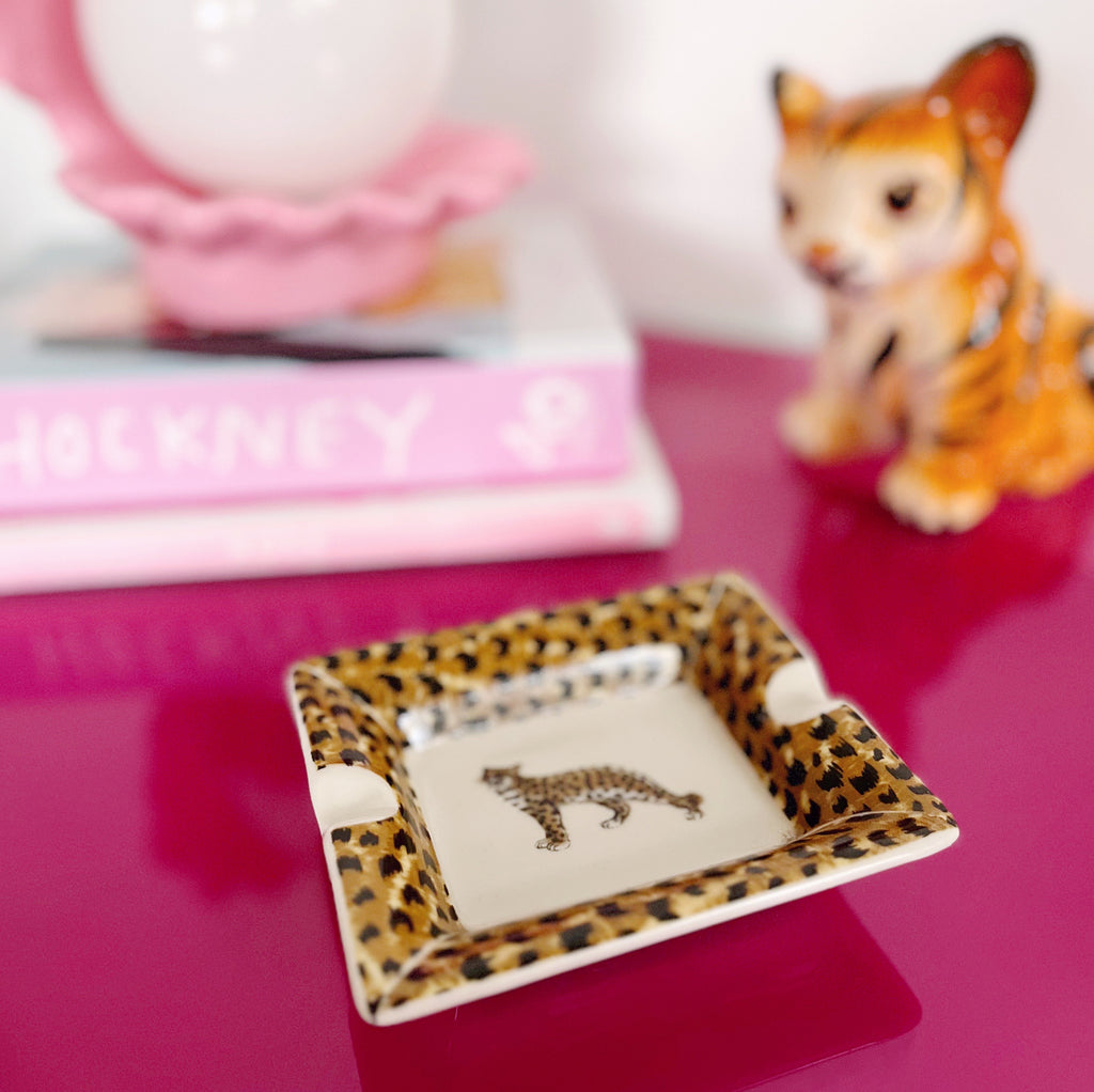 Petit cendrier vintage panthère