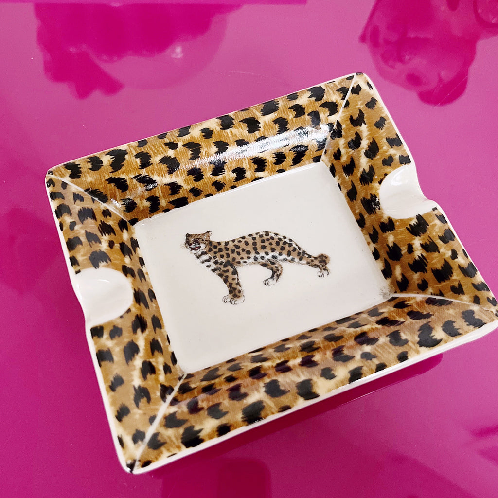 Petit cendrier vintage panthère