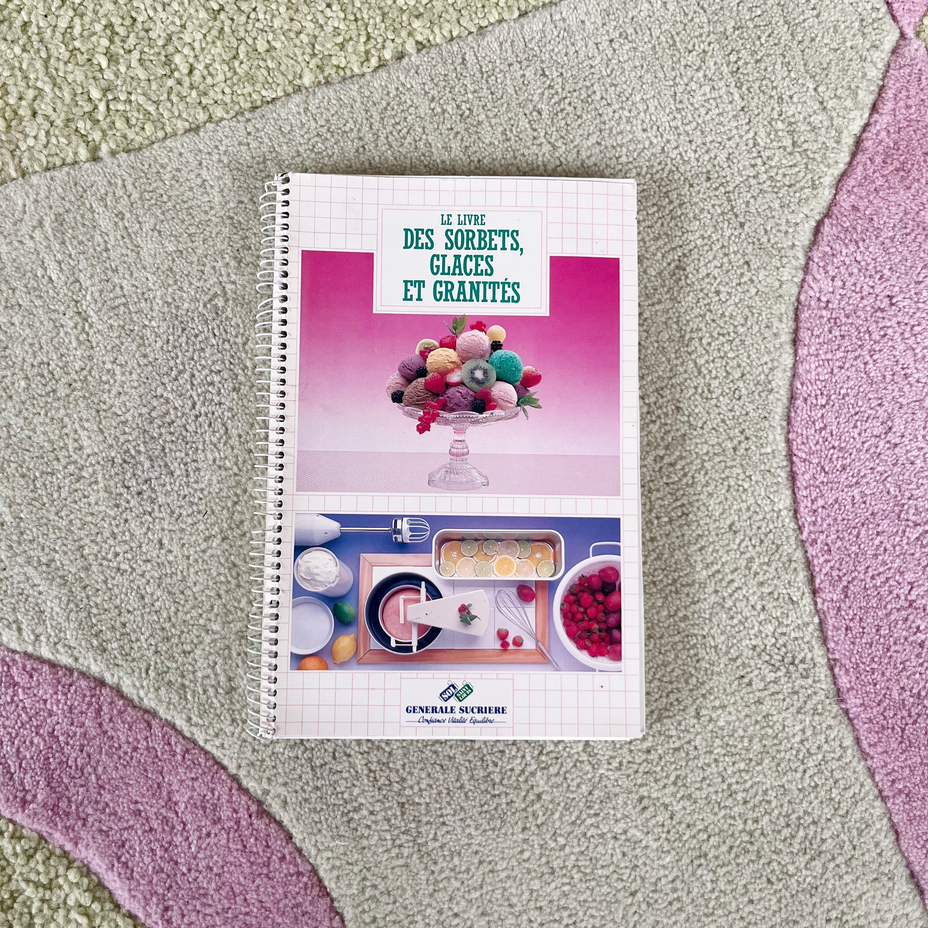 Livre vintage glaces et sorbets 