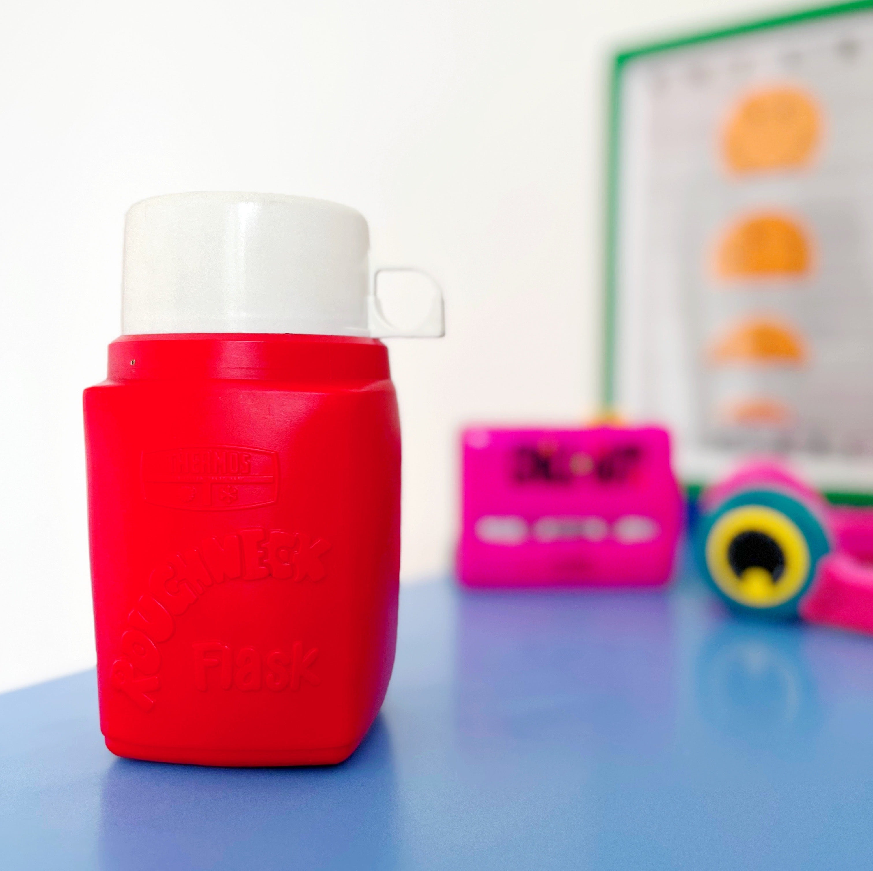 Thermos vintage 90s Mickey Mouse rouge