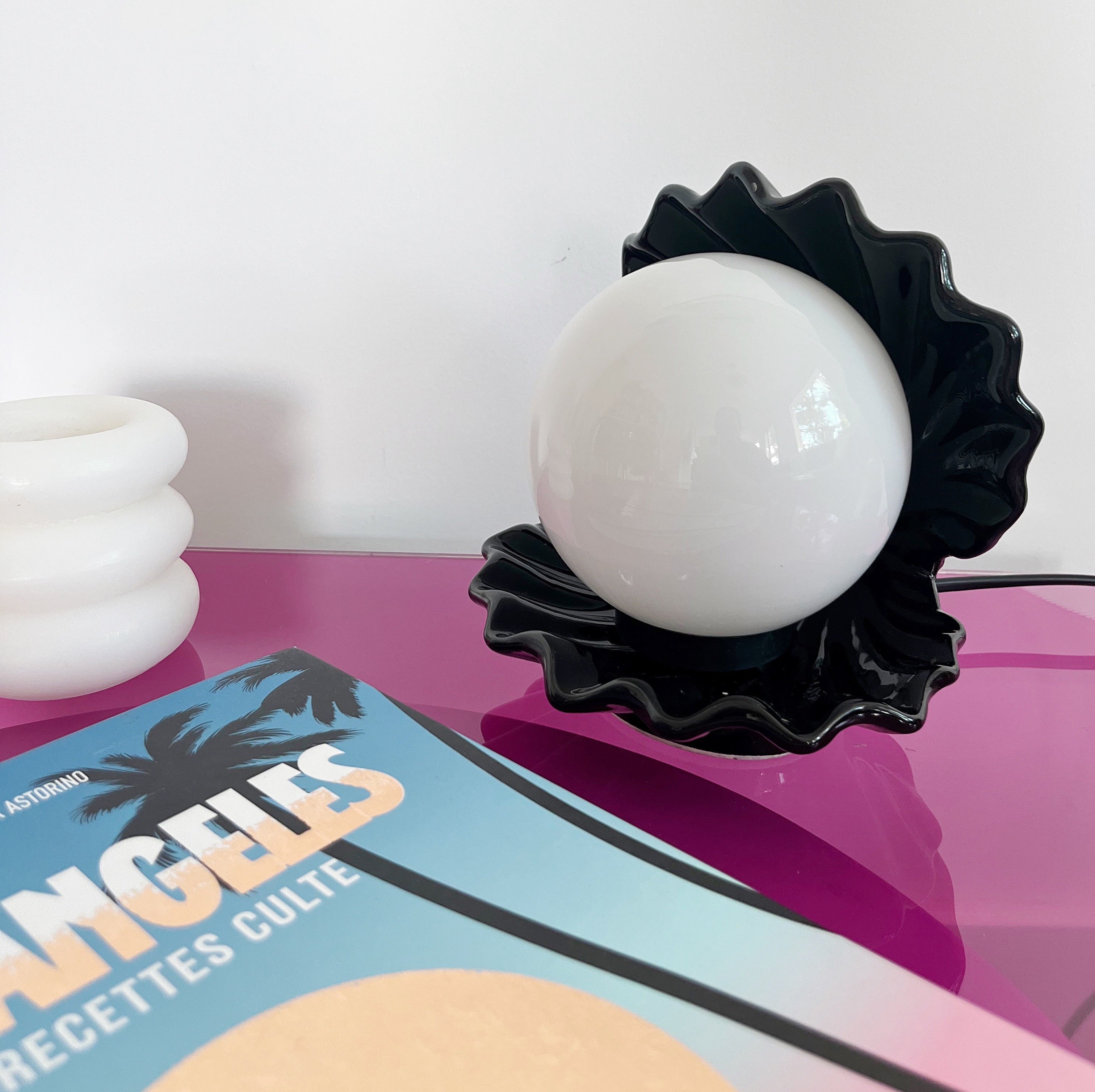 Lampe coquillage vintage