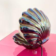 Load image into Gallery viewer, Vintage Iridescent Shell Lamp
