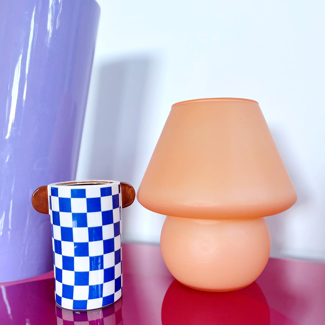 Lampe champignon pastel vintage