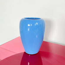 Load image into Gallery viewer, Blue 80&#39;s ceramic vase
