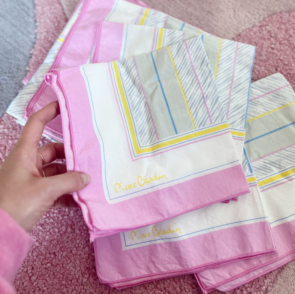 Set de serviettes Pierre Cardin 80s